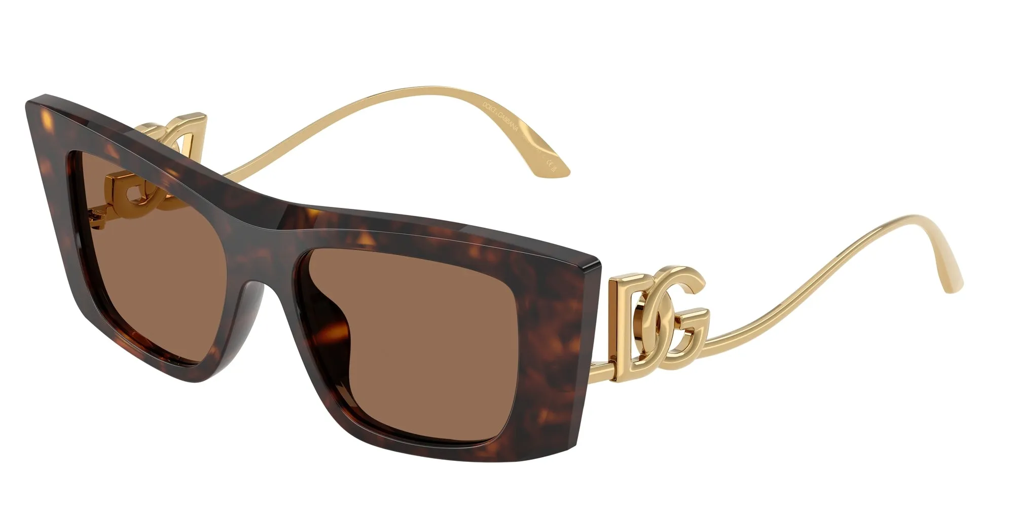 Dolce & Gabbana DG4510 502/73 Occhiali da sole Acetato Tartaruga Marrone Cat Eye Normale - immagine 1