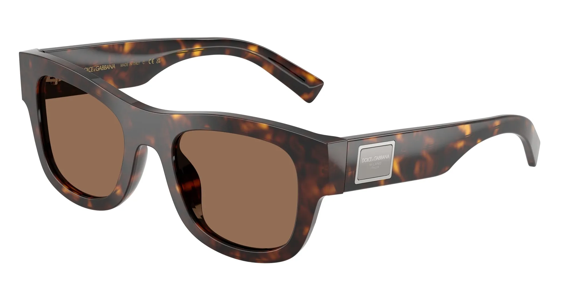 Dolce & Gabbana DG4509 502/73 Occhiali da sole Acetato Tartaruga Marrone Squadrata Normale - immagine 1