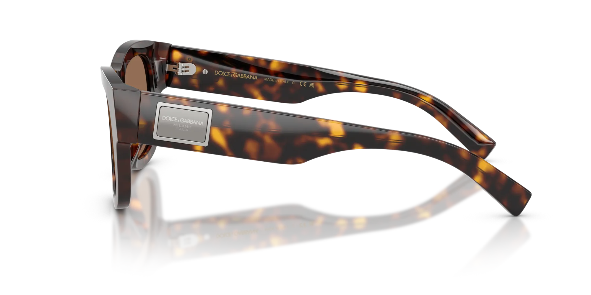 Dolce & Gabbana DG4509 502/73 Occhiali da sole Acetato Tartaruga Marrone Squadrata Normale - immagine 4