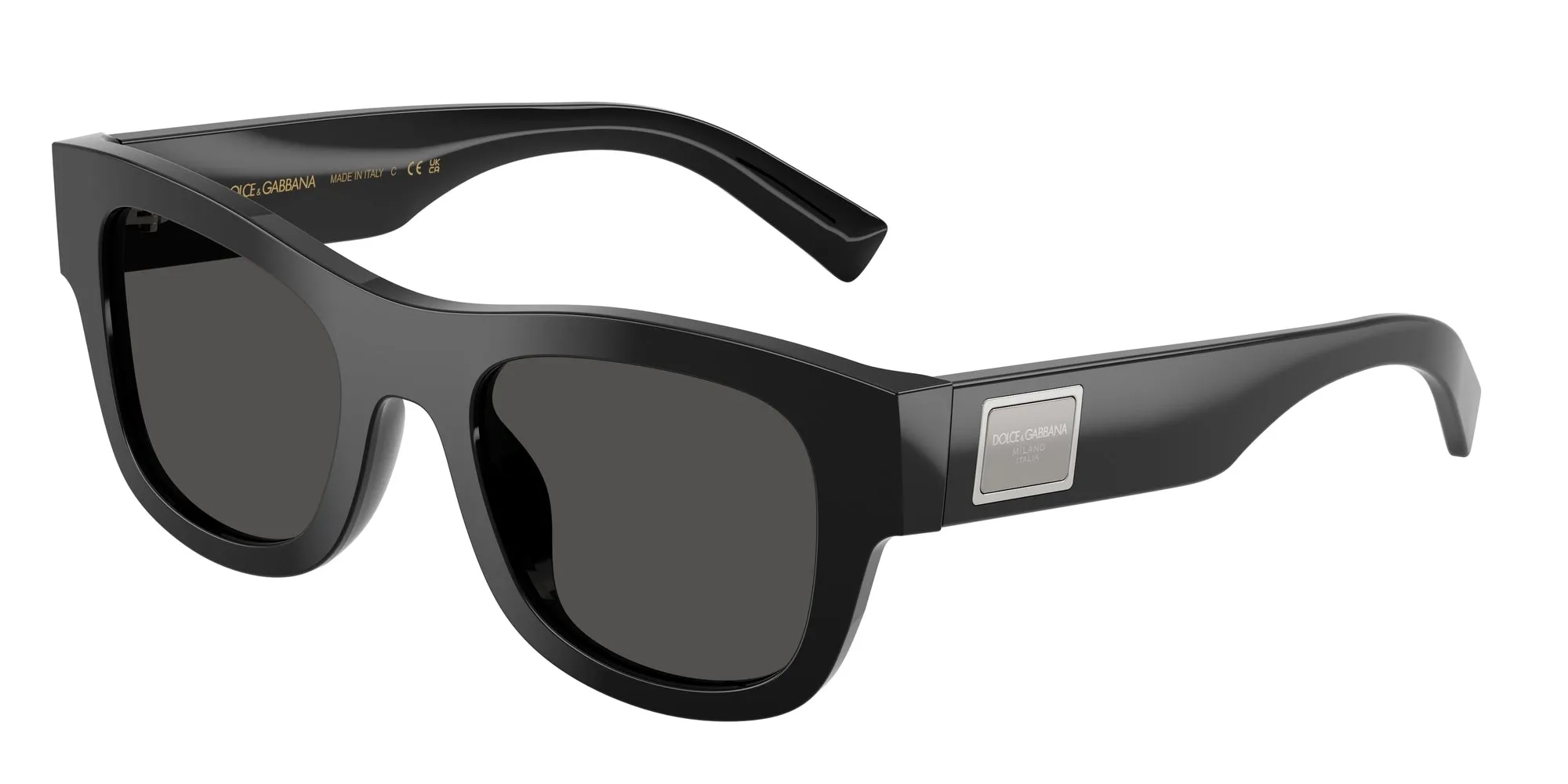 Dolce & Gabbana DG4509 501/87 Occhiali da sole Acetato Nero Grigio Squadrata Normale - immagine 1