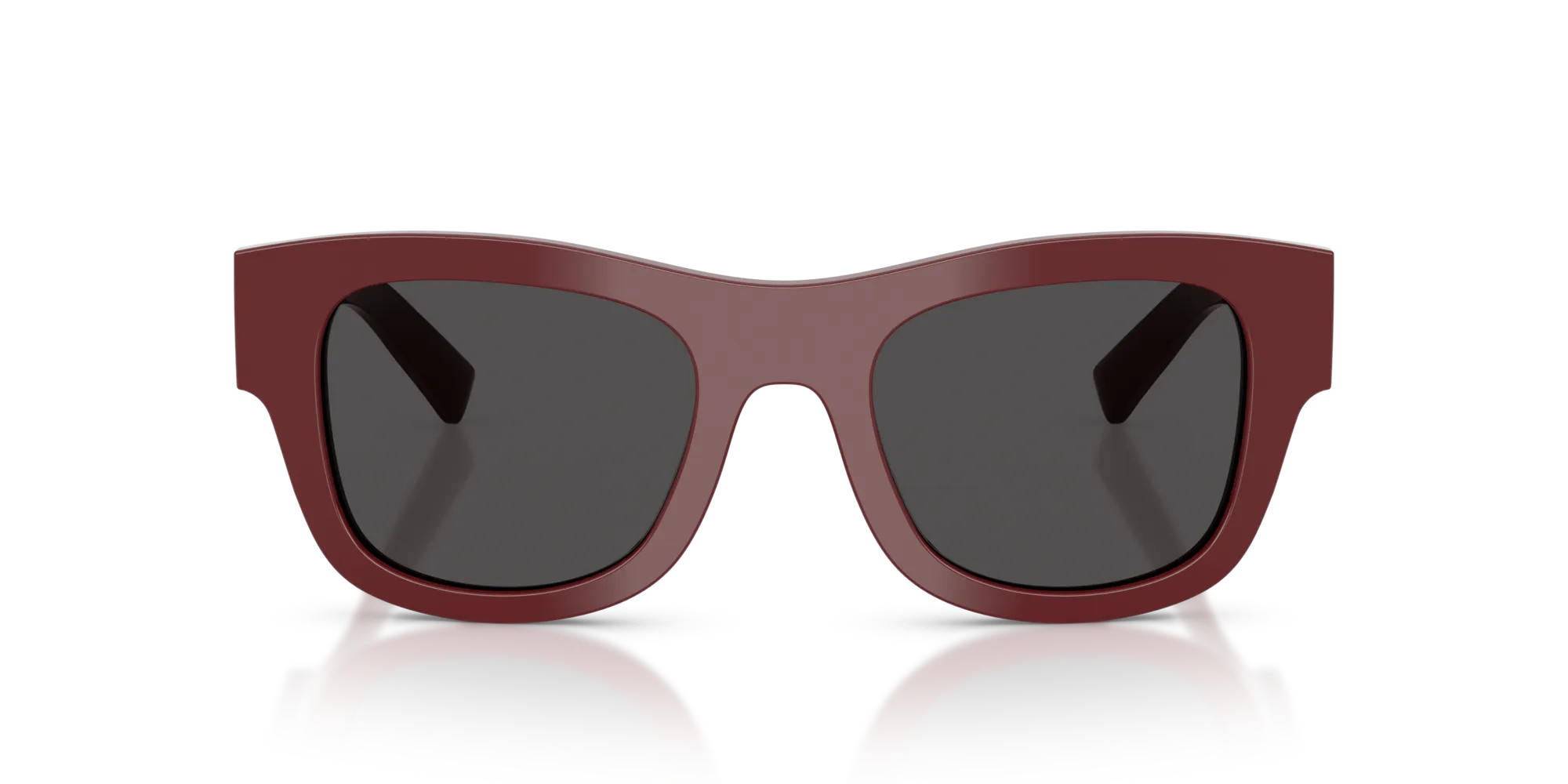Dolce & Gabbana DG4509 309187 Occhiali da sole Acetato Rosso Grigio Squadrata Normale - immagine 3