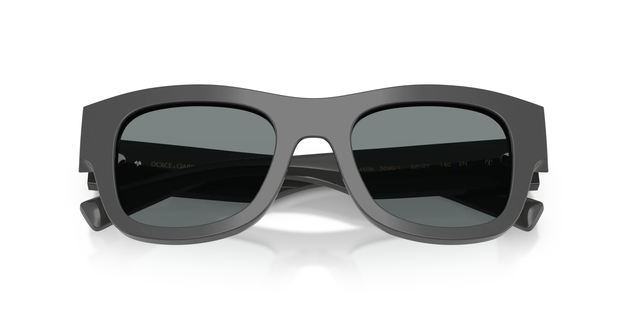 Dolce & Gabbana DG4509 3090/1 Occhiali da sole Acetato Grigio Grigio Squadrata Normale - immagine 2