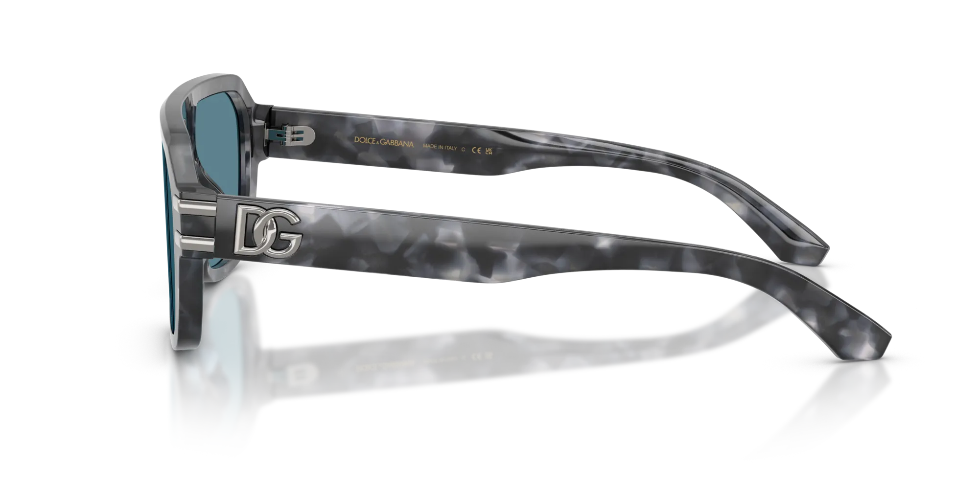 Dolce & Gabbana DG4507 3445/1 Occhiali da sole Acetato Tartaruga Grigio Pilot Normale - immagine 4