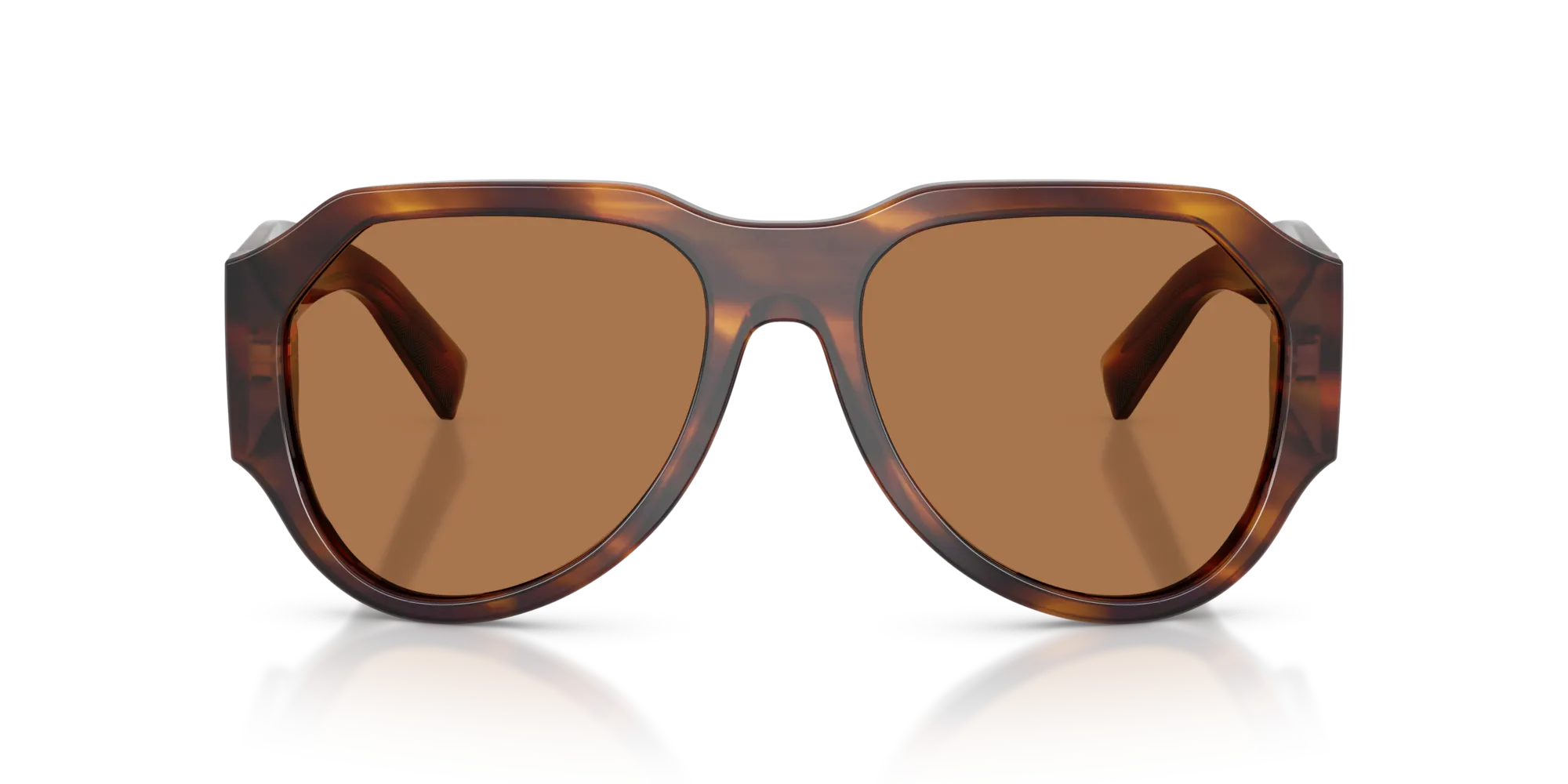 Dolce & Gabbana DG4504 306373 Occhiali da sole Acetato Tartaruga Bronzo Pilot Normale - immagine 3