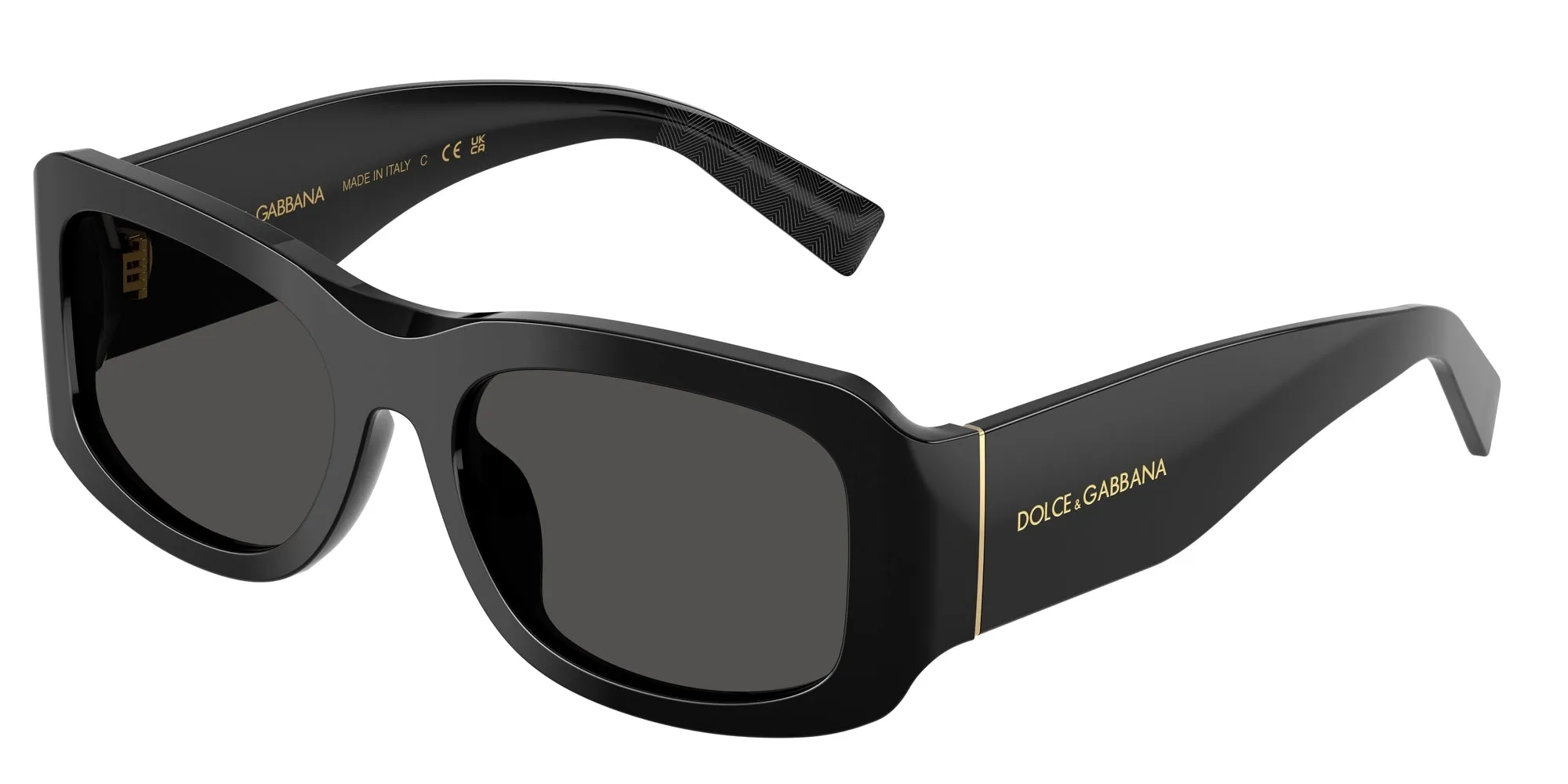 Dolce & Gabbana DG4503 501/87 Occhiali da sole Acetato Nero Grigio Squadrata Normale - immagine 1