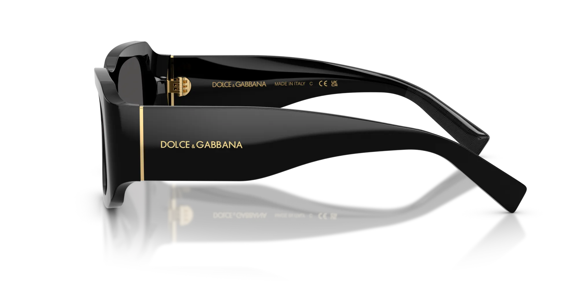 Dolce & Gabbana DG4503 501/87 Occhiali da sole Acetato Nero Grigio Squadrata Normale - immagine 4