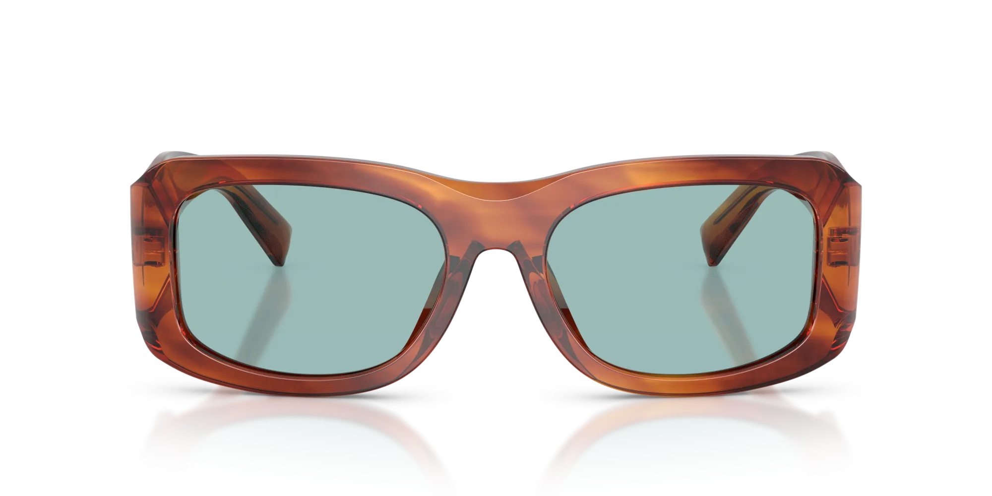 Dolce & Gabbana DG4503 322180 Occhiali da sole Acetato Marrone Blu Squadrata Normale - immagine 3