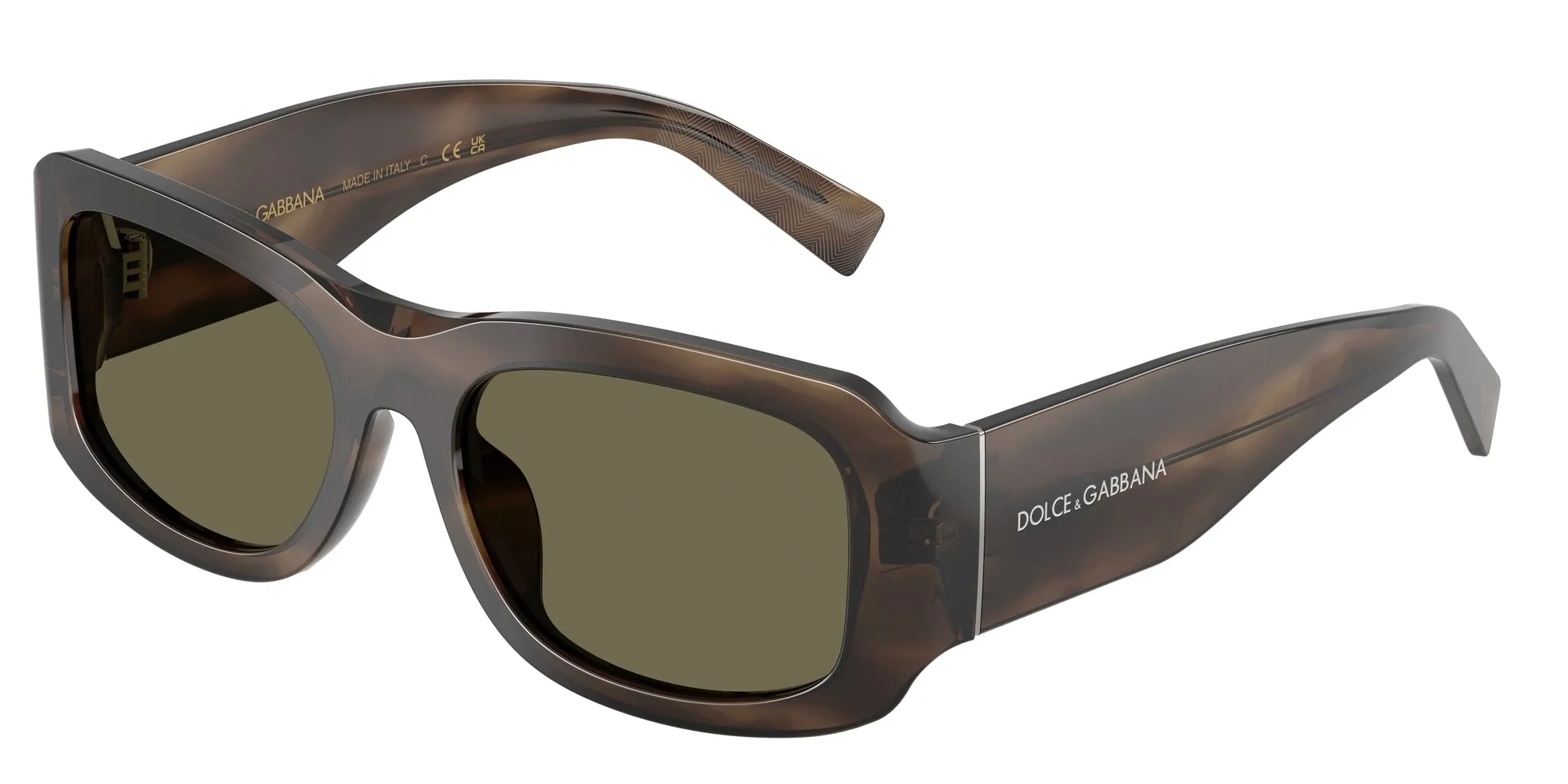 Dolce & Gabbana DG4503 3200/3 Occhiali da sole Acetato Marrone Marrone Squadrata Normale - immagine 1