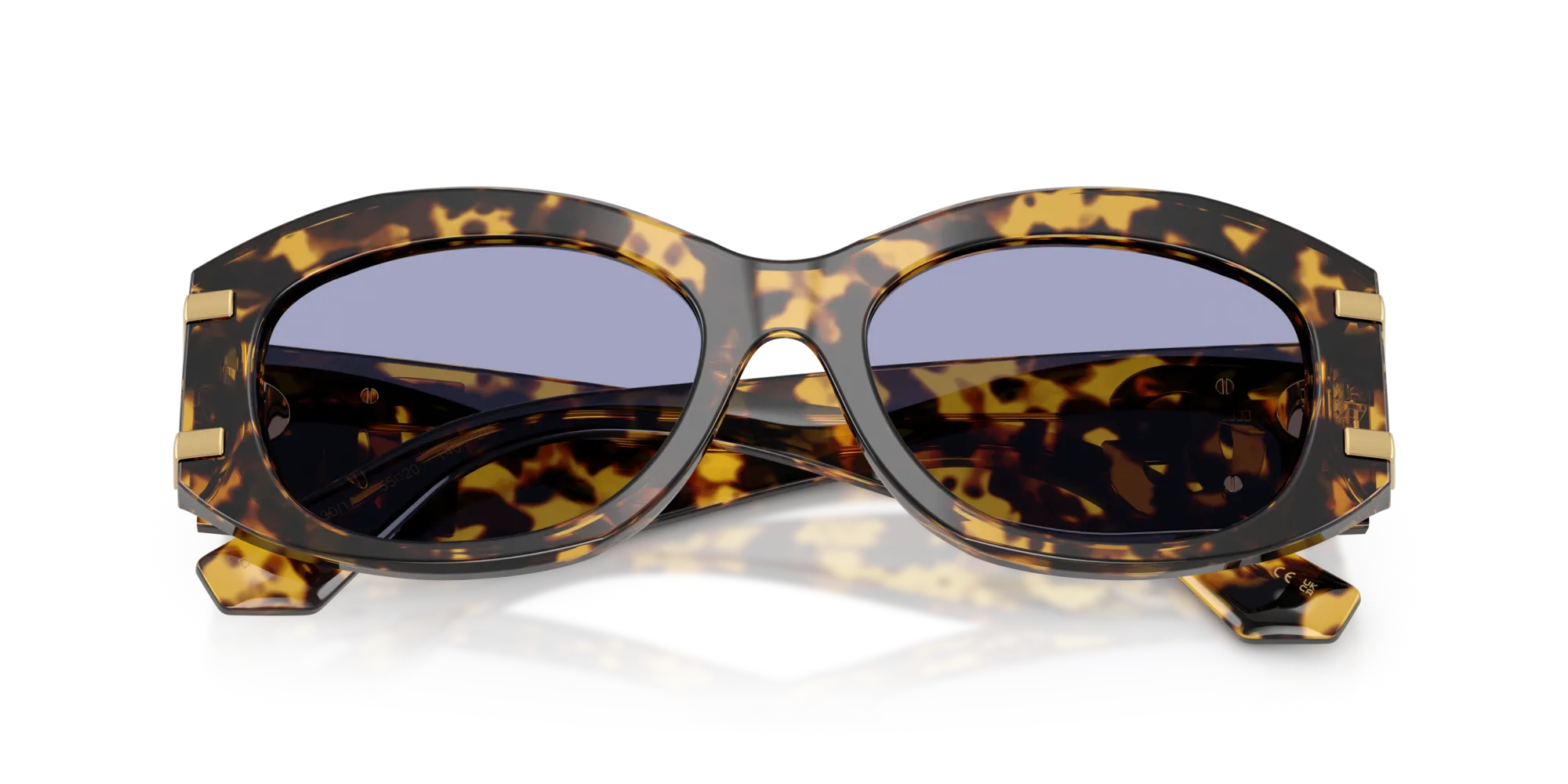 Dolce & Gabbana DG4502 33301A Occhiali da sole Acetato Tartaruga Viola Rotonda Normale - immagine 2