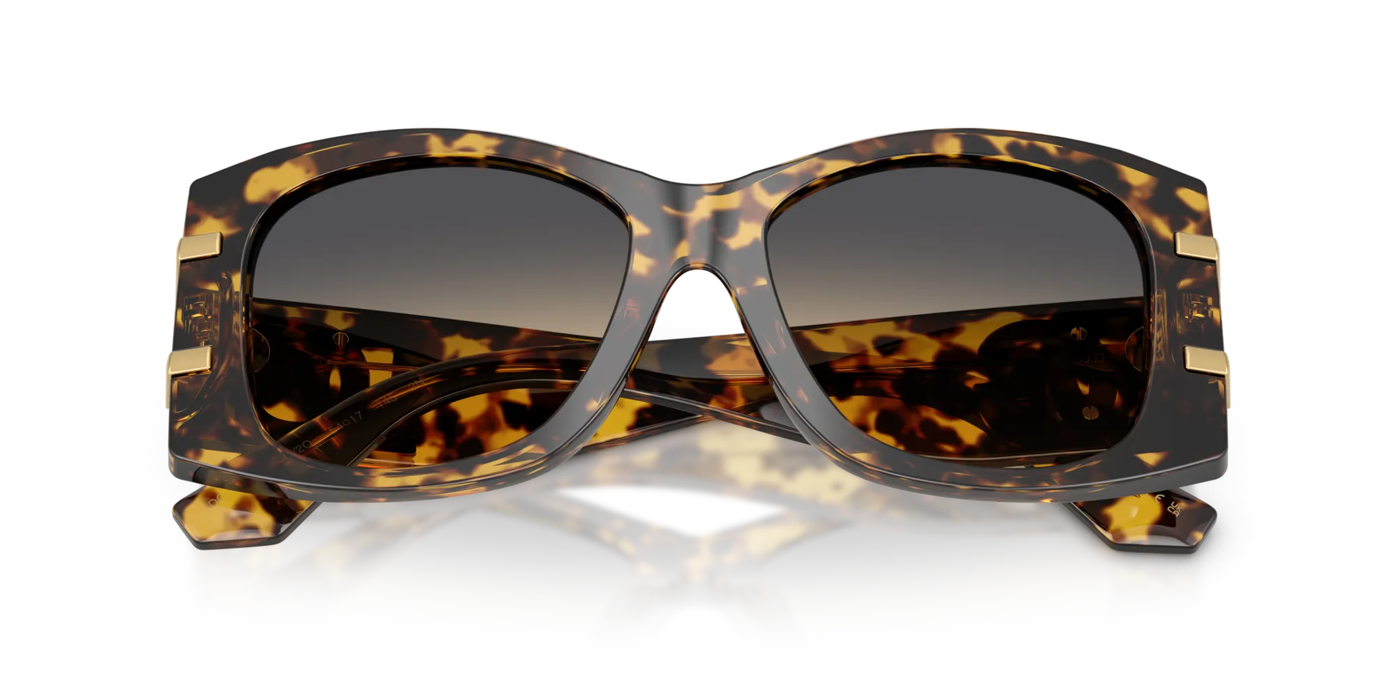 Dolce & Gabbana DG4501 33302Q Occhiali da sole Acetato Tartaruga Giallo Farfalla Normale Sfumato - immagine 2
