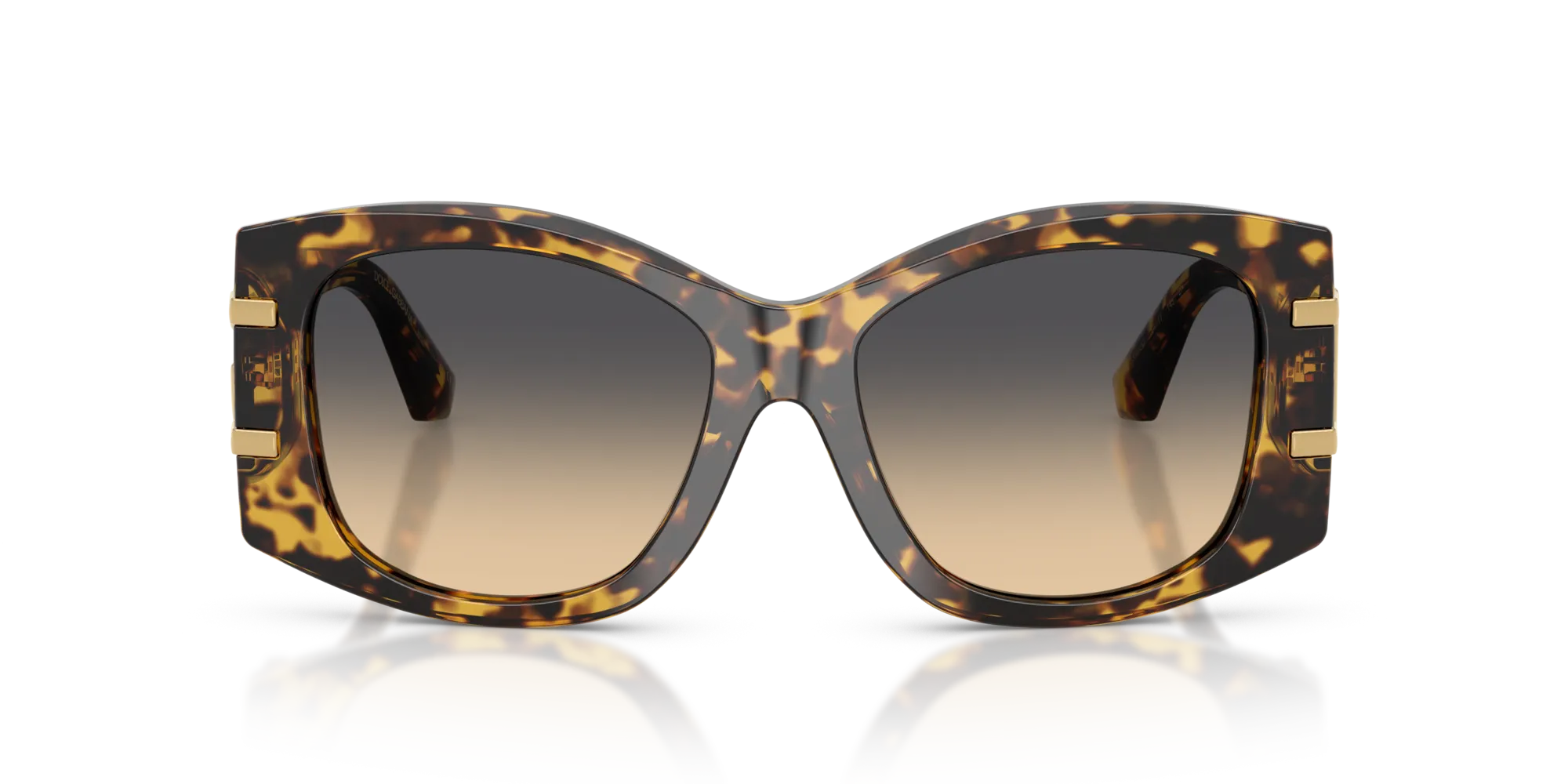 Dolce & Gabbana DG4501 33302Q Occhiali da sole Acetato Tartaruga Giallo Farfalla Normale Sfumato - immagine 3