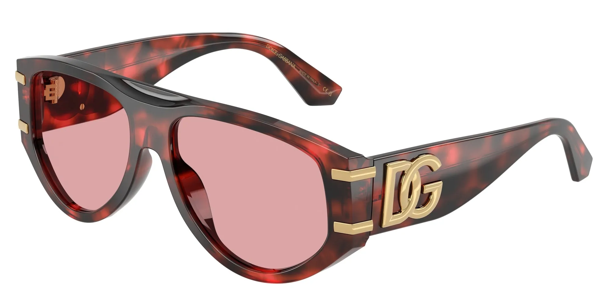 Dolce & Gabbana DG4499 335884 Occhiali da sole Acetato Tartaruga Viola Pilot Normale - immagine 1