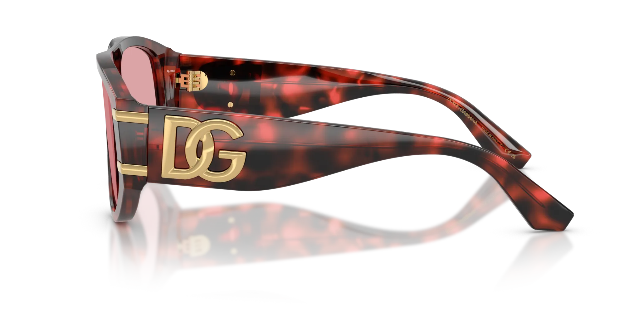 Dolce & Gabbana DG4499 335884 Occhiali da sole Acetato Tartaruga Viola Pilot Normale - immagine 4
