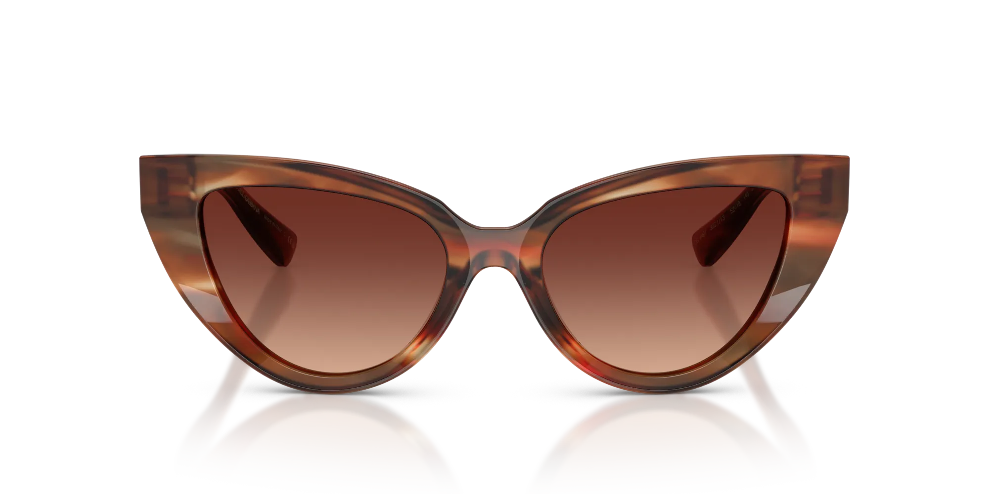 Dolce & Gabbana DG4497 322113 Occhiali da sole Acetato Tartaruga Marrone Cat Eye Normale Sfumato - immagine 3