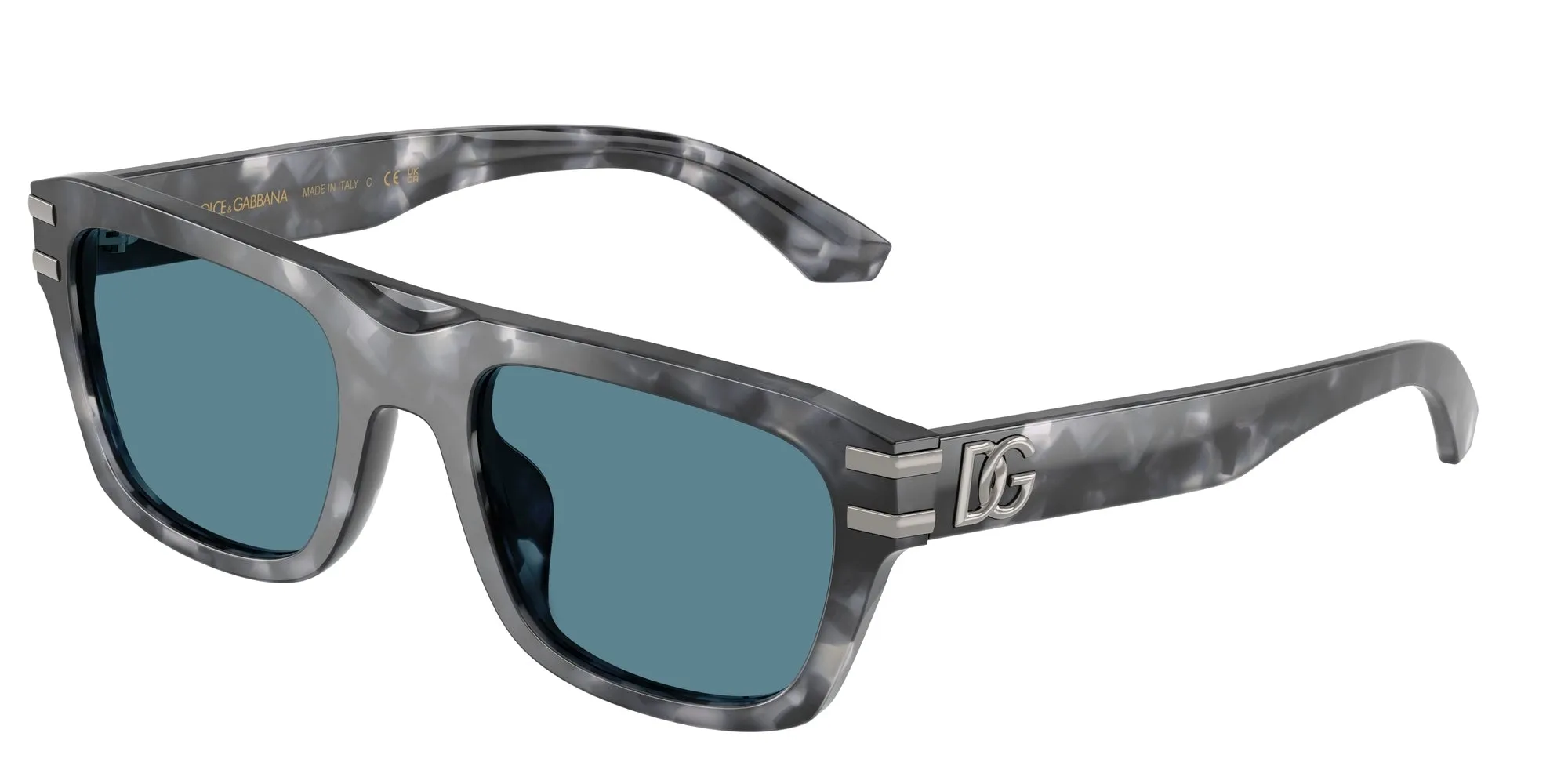 Dolce & Gabbana DG4496 3445/1 Occhiali da sole Acetato Tartaruga Grigio Squadrata Normale - immagine 1