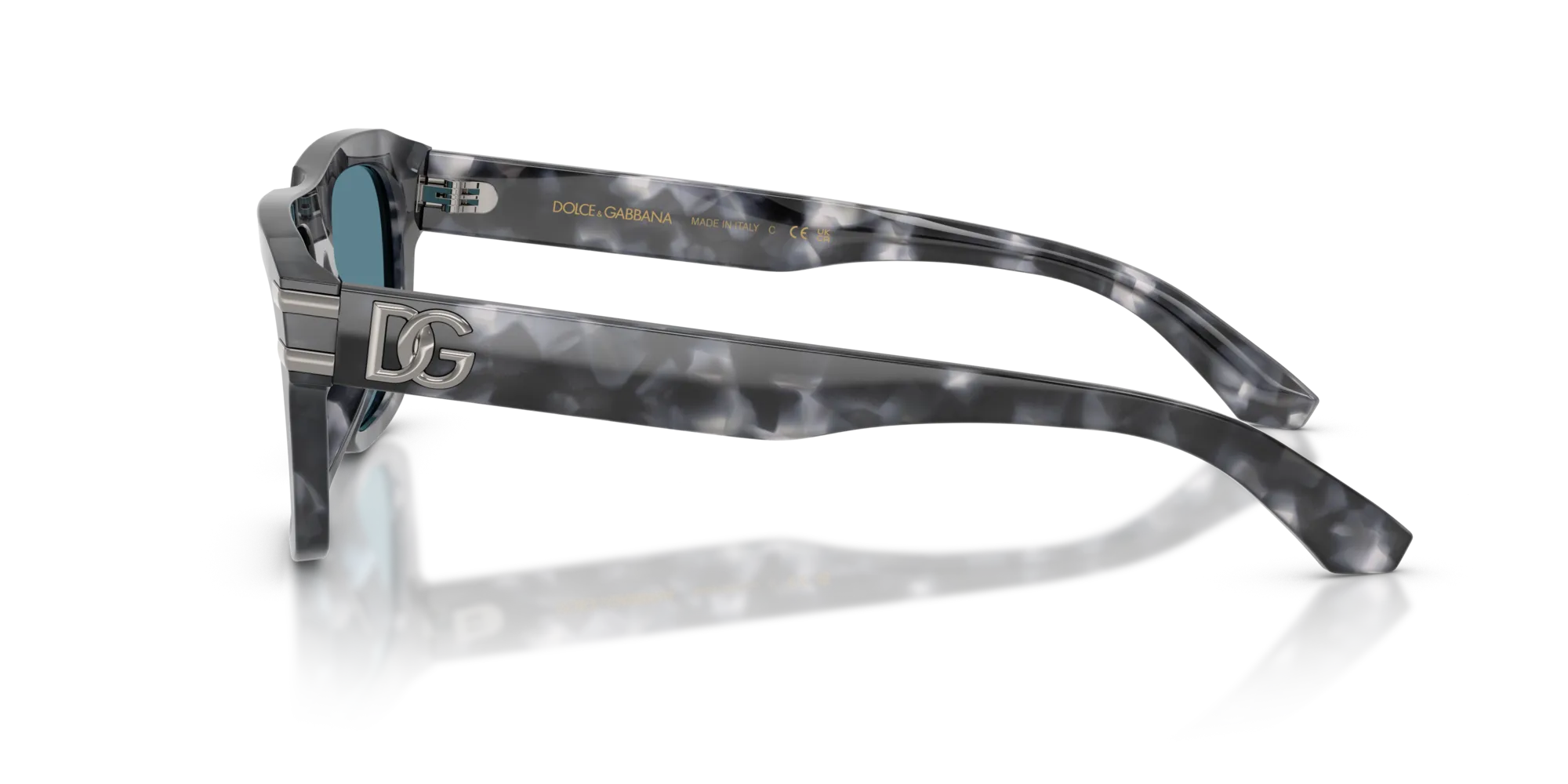 Dolce & Gabbana DG4496 3445/1 Occhiali da sole Acetato Tartaruga Grigio Squadrata Normale - immagine 4