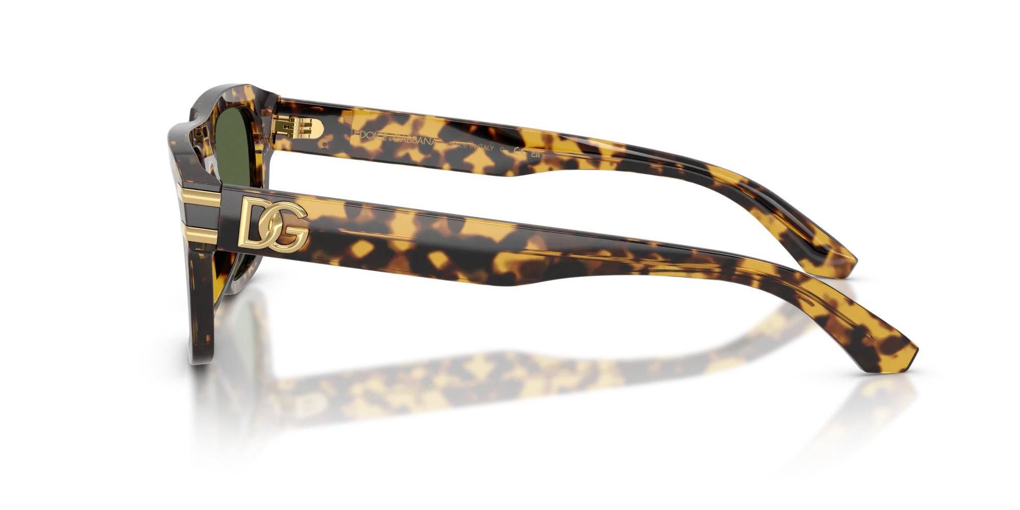 Dolce & Gabbana DG4496 333071 Occhiali da sole Acetato Tartaruga Verde Squadrata Normale - immagine 4