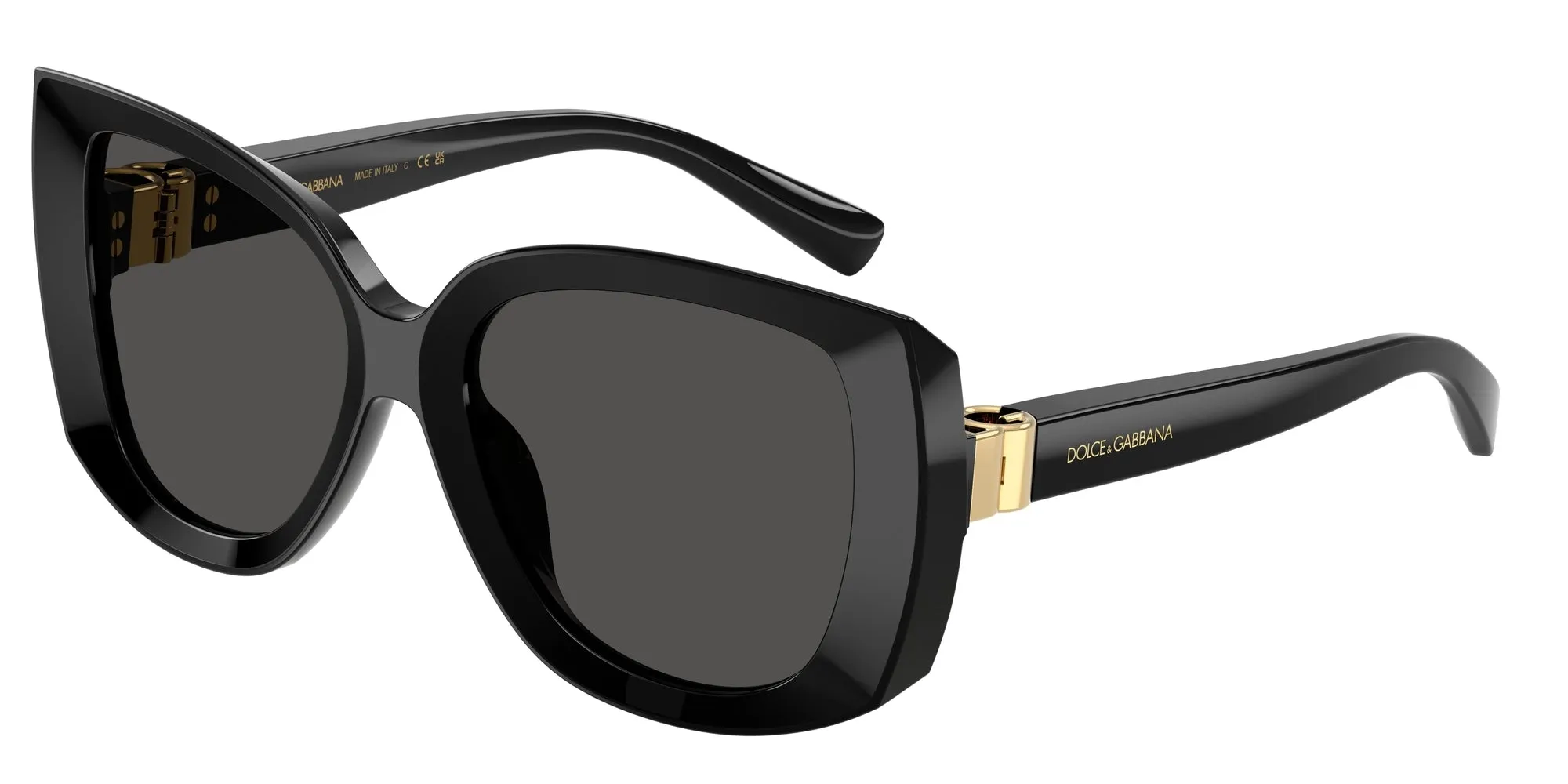 Dolce & Gabbana DG4495 501/87 Occhiali da sole Acetato Nero Grigio Squadrata Normale - immagine 1