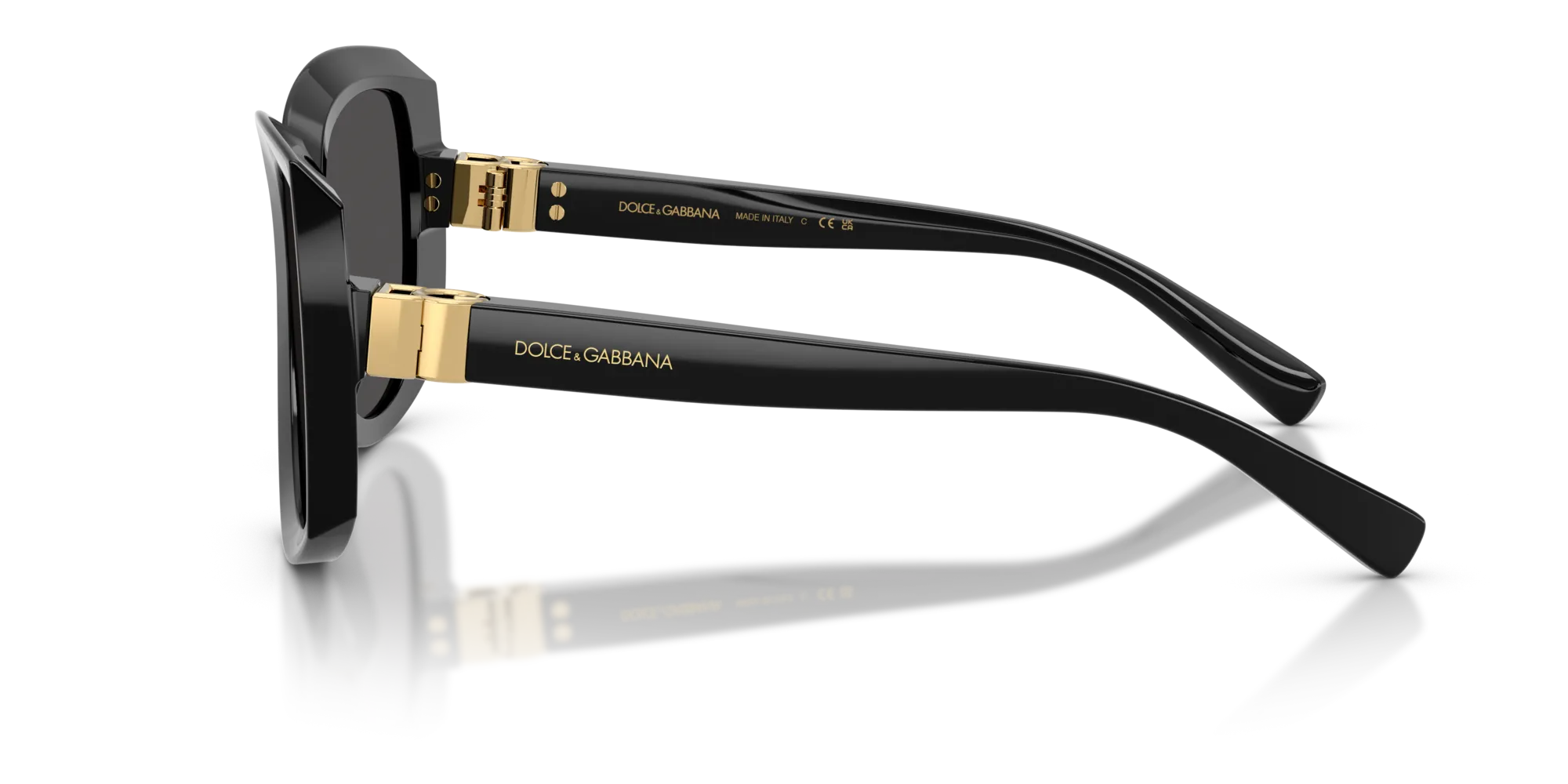 Dolce & Gabbana DG4495 501/87 Occhiali da sole Acetato Nero Grigio Squadrata Normale - immagine 4