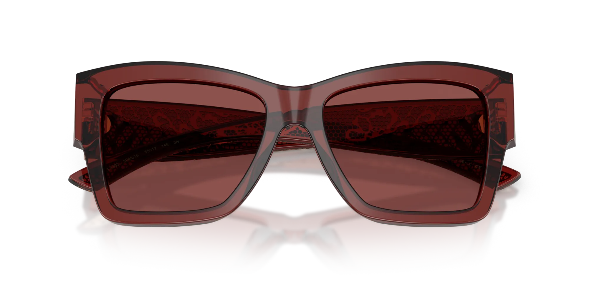 Dolce & Gabbana DG4493 304575 Occhiali da sole Acetato Rosso Viola Squadrata Normale - immagine 2