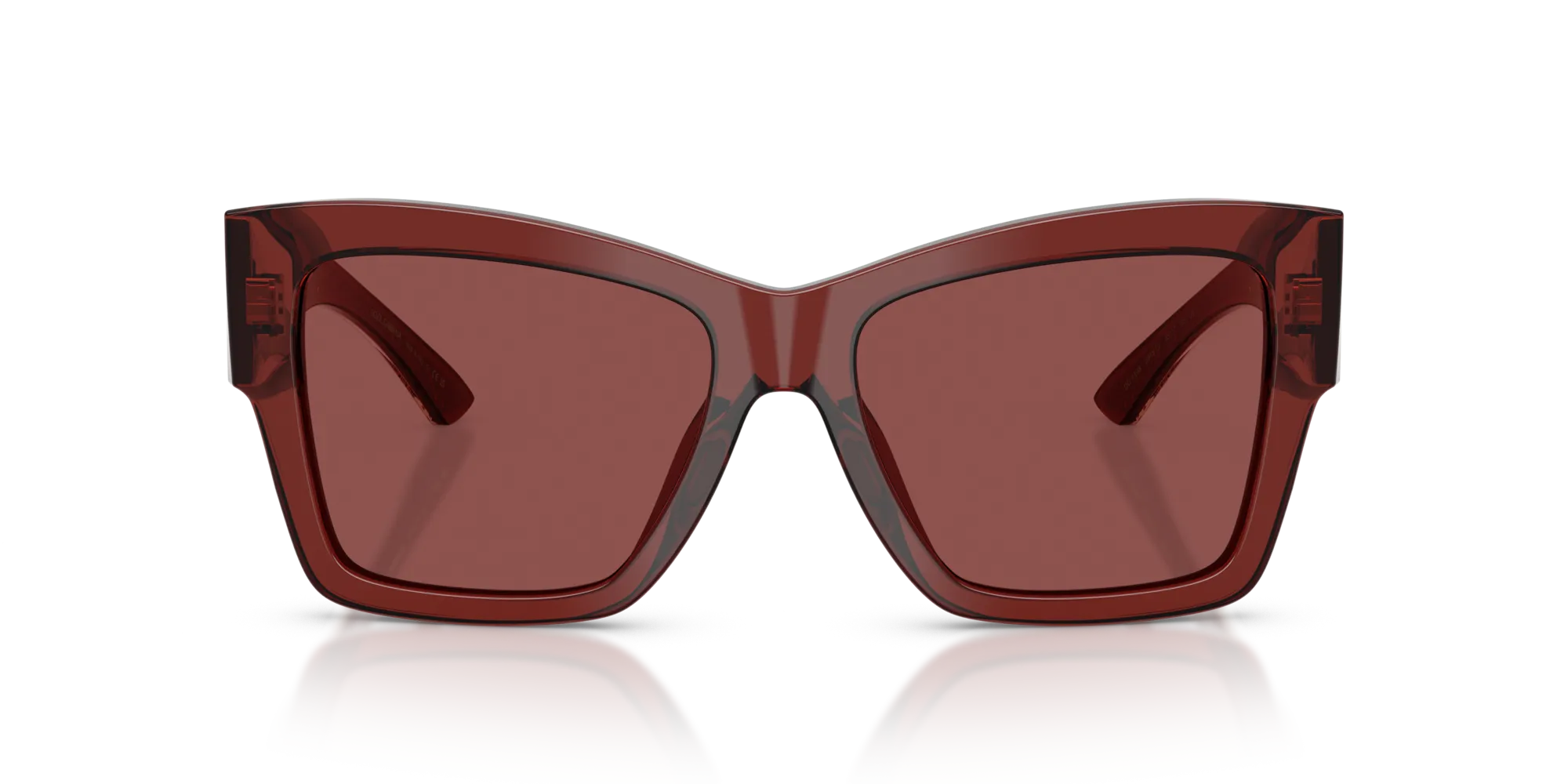 Dolce & Gabbana DG4493 304575 Occhiali da sole Acetato Rosso Viola Squadrata Normale - immagine 3