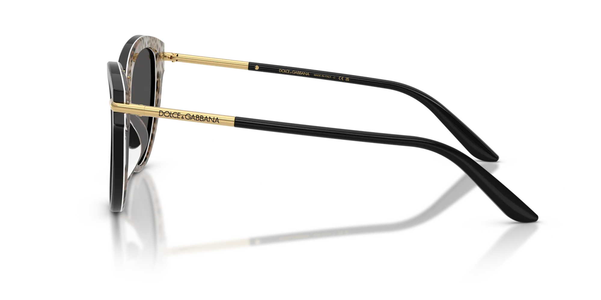 Dolce & Gabbana DG4492 32998G Occhiali da sole Acetato Nero Grigio Farfalla Normale - immagine 4