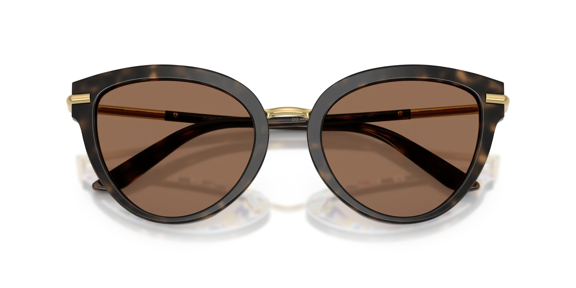 Dolce & Gabbana DG4492 321713 Occhiali da sole Acetato Tartaruga Marrone Farfalla Normale - immagine 2
