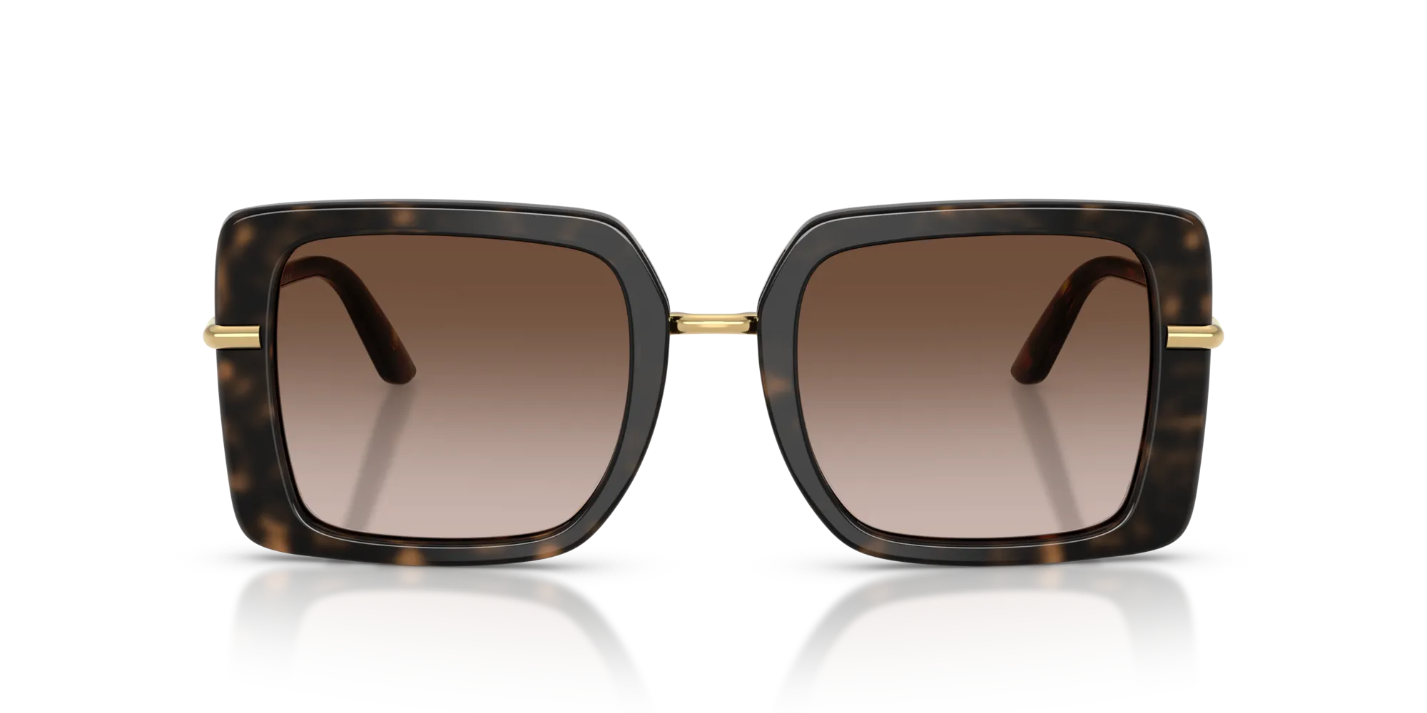 Dolce & Gabbana DG4491 321713 Occhiali da sole Acetato Tartaruga Marrone Squadrata Normale Sfumato - immagine 3