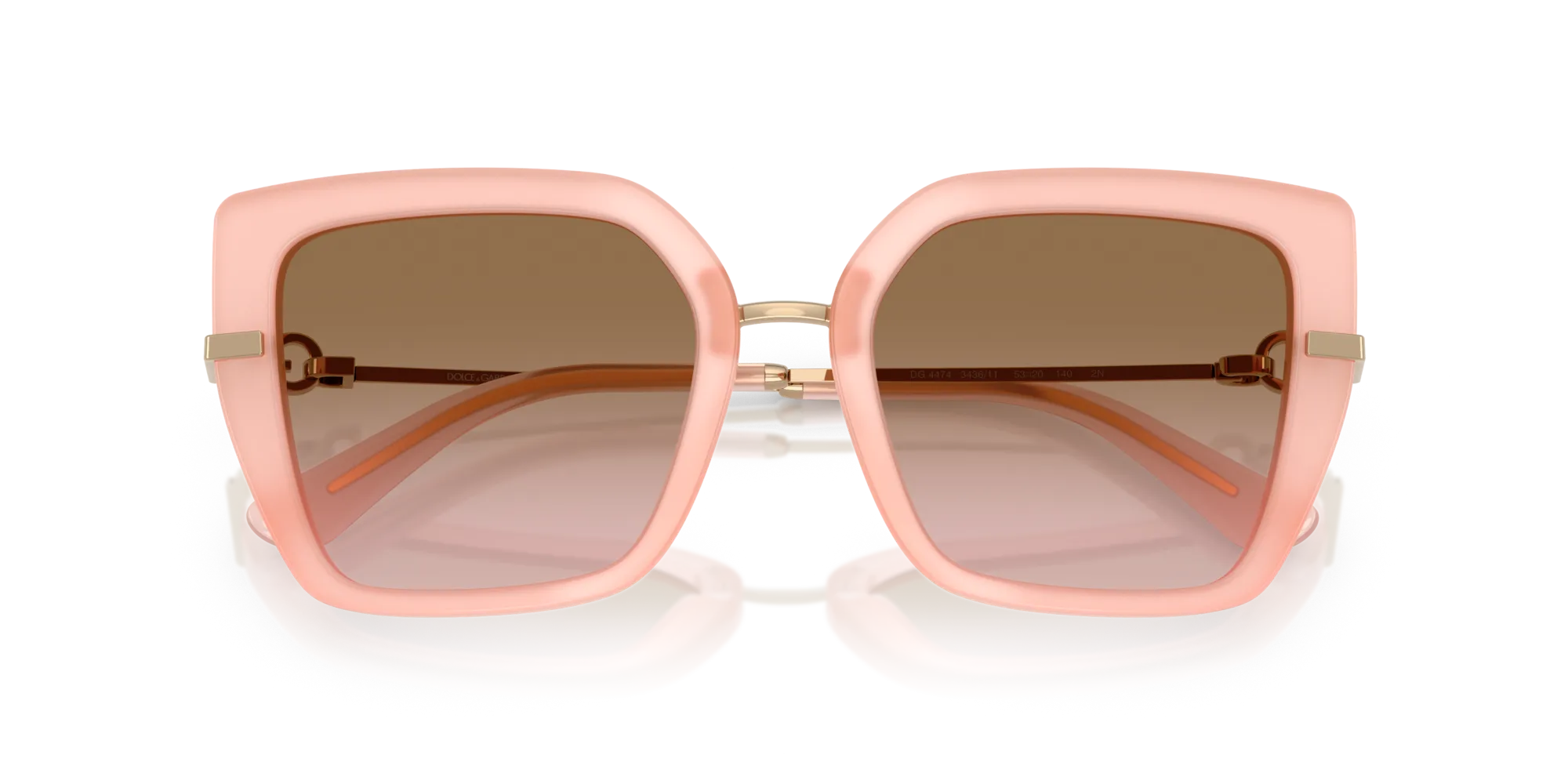 Dolce & Gabbana DG4474 343611 Occhiali da sole Acetato Rosa Rosa Farfalla Normale Sfumato - immagine 2