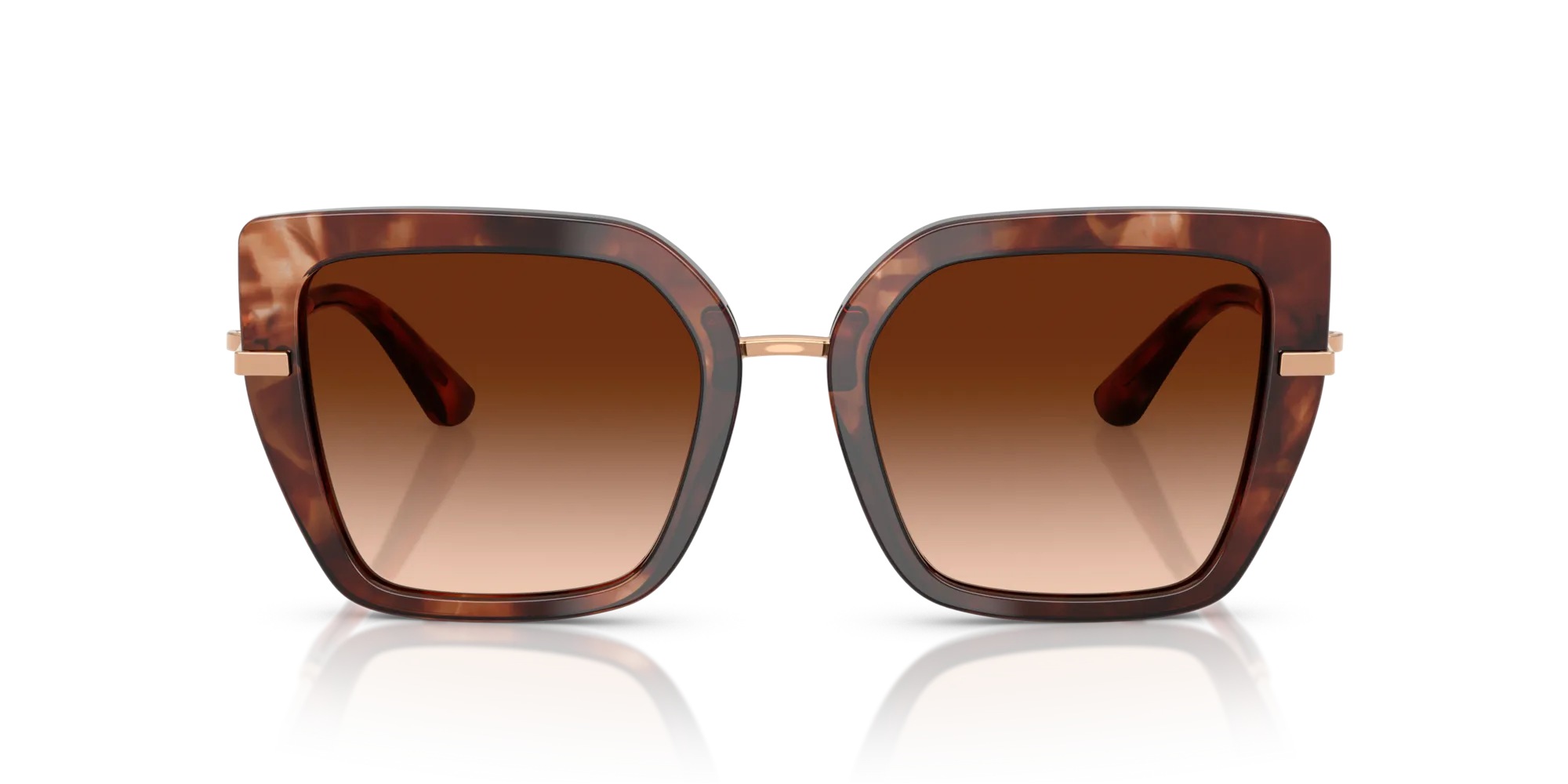 Dolce & Gabbana DG4474 322274 Occhiali da sole Acetato Tartaruga Marrone Farfalla Normale Sfumato - immagine 3