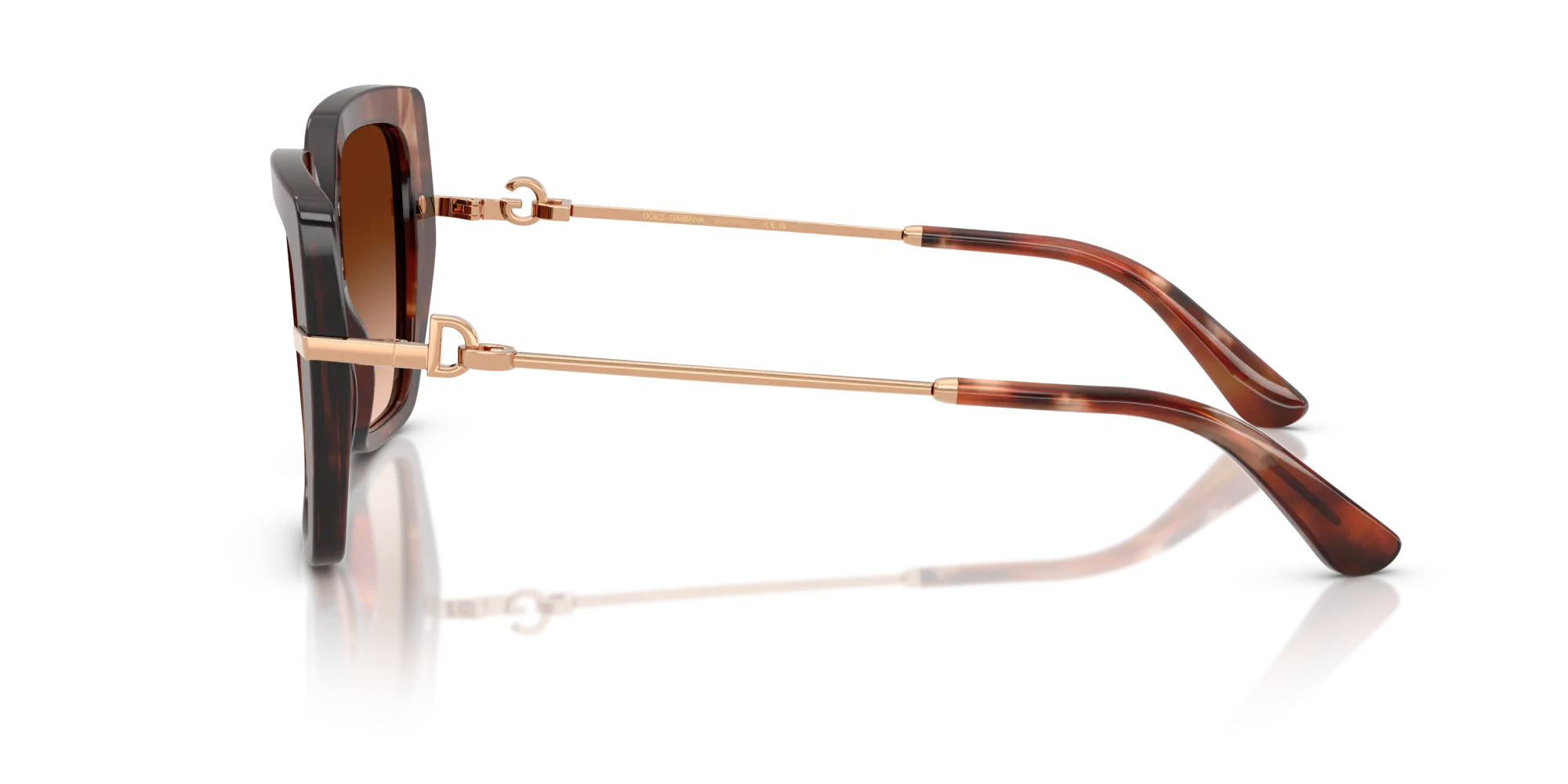 Dolce & Gabbana DG4474 322274 Occhiali da sole Acetato Tartaruga Marrone Farfalla Normale Sfumato - immagine 4
