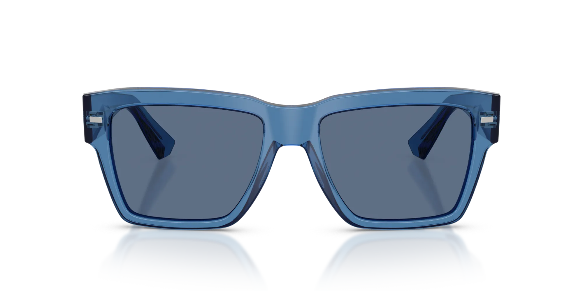 Dolce & Gabbana DG4431 339880 Occhiali da sole Acetato Blu Blu Squadrata Normale - immagine 3