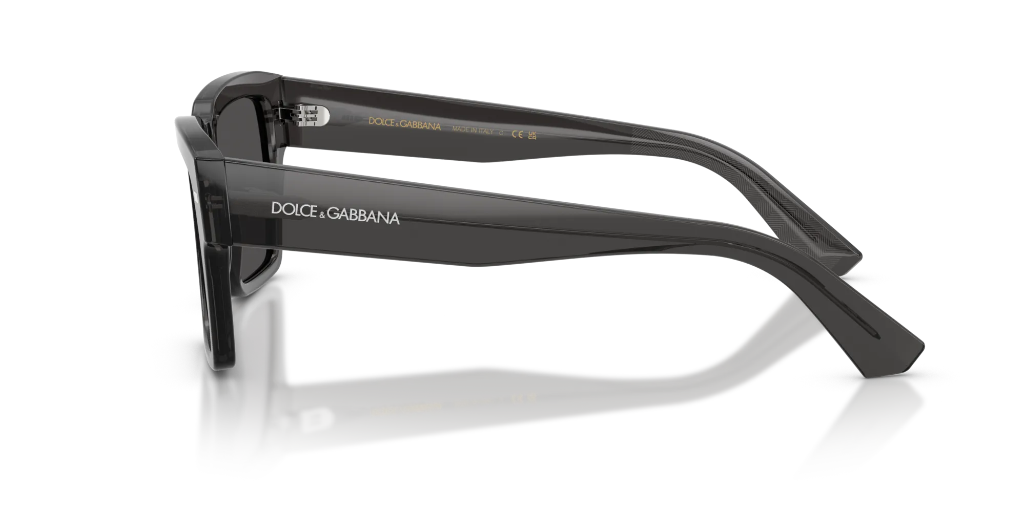 Dolce & Gabbana DG4431 316087 Occhiali da sole Acetato Grigio Grigio Squadrata Normale - immagine 4