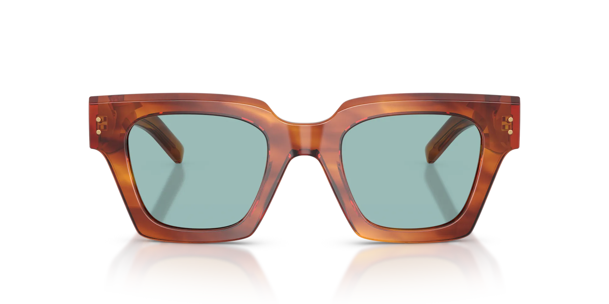 Dolce & Gabbana DG4413 322180 Occhiali da sole Acetato Tartaruga Blu Squadrata Normale - immagine 3