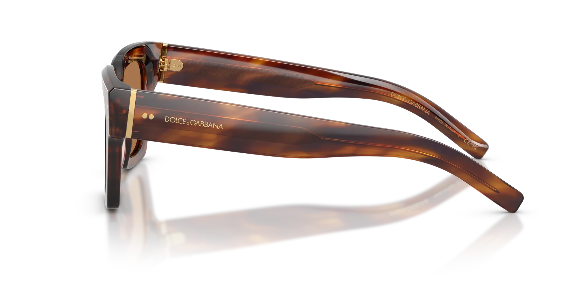 Dolce & Gabbana DG4413 306373 Occhiali da sole Acetato Tartaruga Bronzo Squadrata Normale - immagine 4