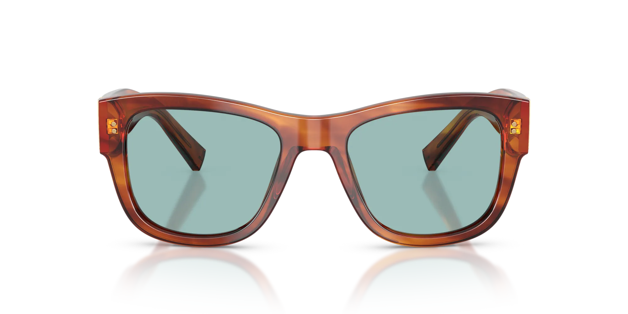 Dolce & Gabbana DG4338 322180 Occhiali da sole Acetato Tartaruga Blu Squadrata Normale - immagine 3