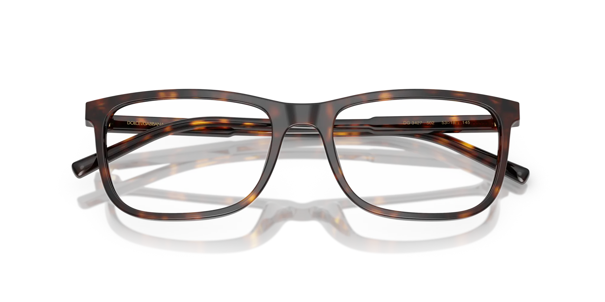 Dolce & Gabbana DG3427 502 Montature da vista Acetato Tartaruga Squadrata Normale - immagine 2