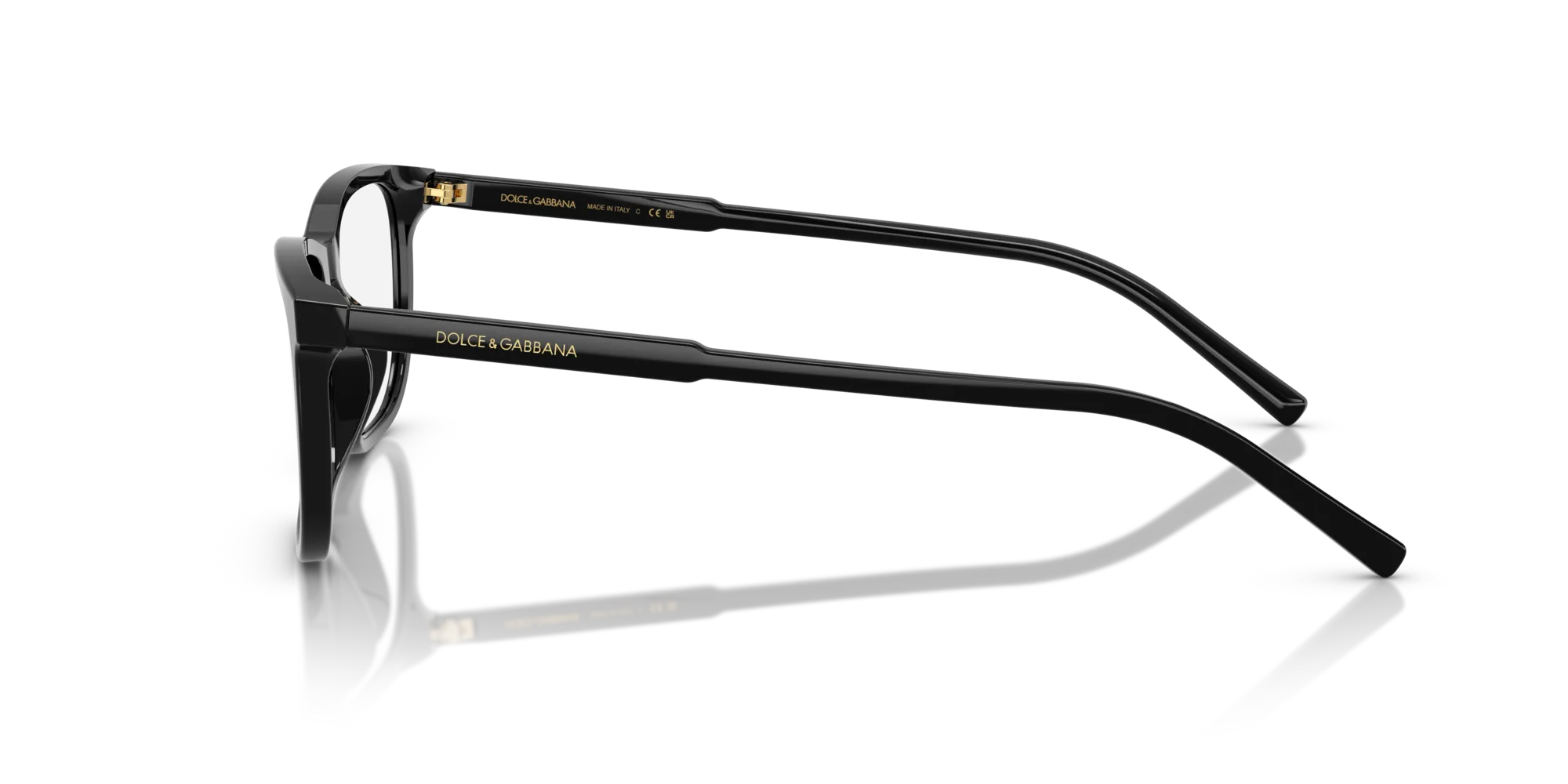 Dolce & Gabbana DG3427 501 Montature da vista Acetato Nero Squadrata Normale - immagine 4