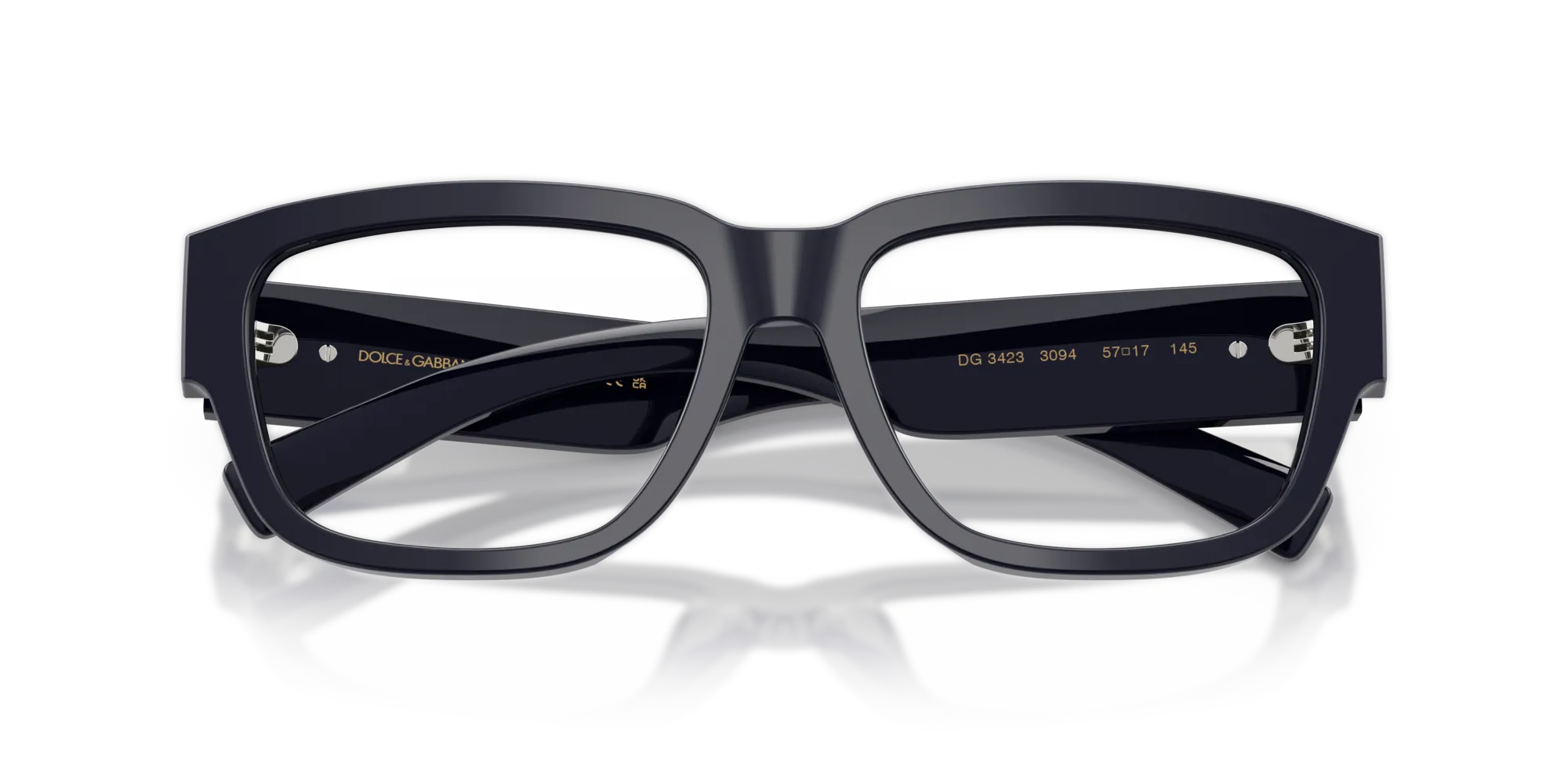 Dolce & Gabbana DG3423 3094 Montature da vista Acetato Blu Squadrata Normale - immagine 2
