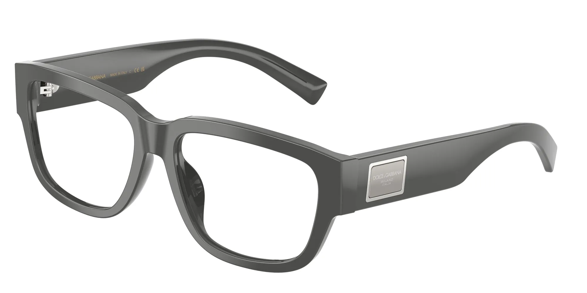 Dolce & Gabbana DG3423 3090 Montature da vista Acetato Grigio Squadrata Normale - immagine 1
