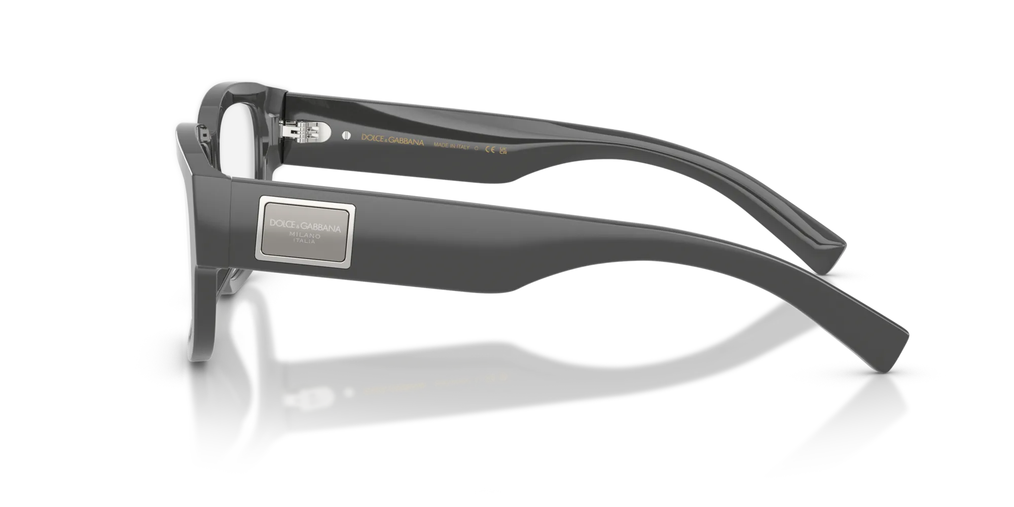 Dolce & Gabbana DG3423 3090 Montature da vista Acetato Grigio Squadrata Normale - immagine 4