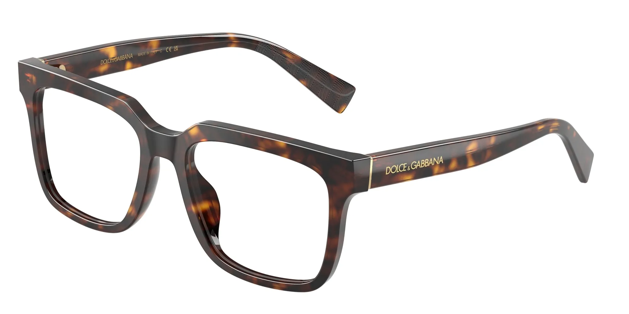 Dolce & Gabbana DG3422 502 Montature da vista Acetato Tartaruga Squadrata Normale - immagine 1
