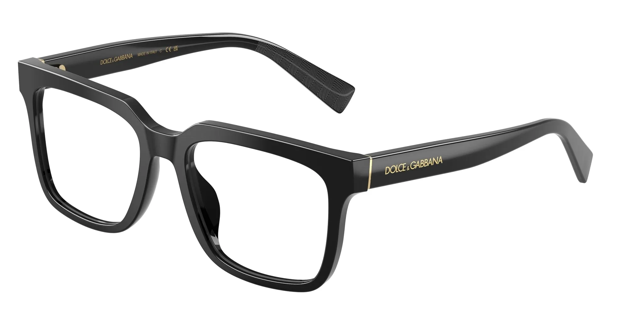Dolce & Gabbana DG3422 501 Montature da vista Acetato Nero Squadrata Normale - immagine 1