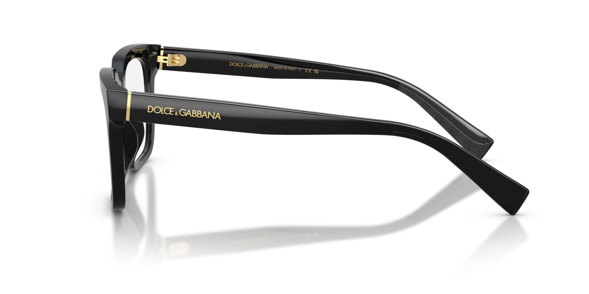 Dolce & Gabbana DG3422 501 Montature da vista Acetato Nero Squadrata Normale - immagine 4