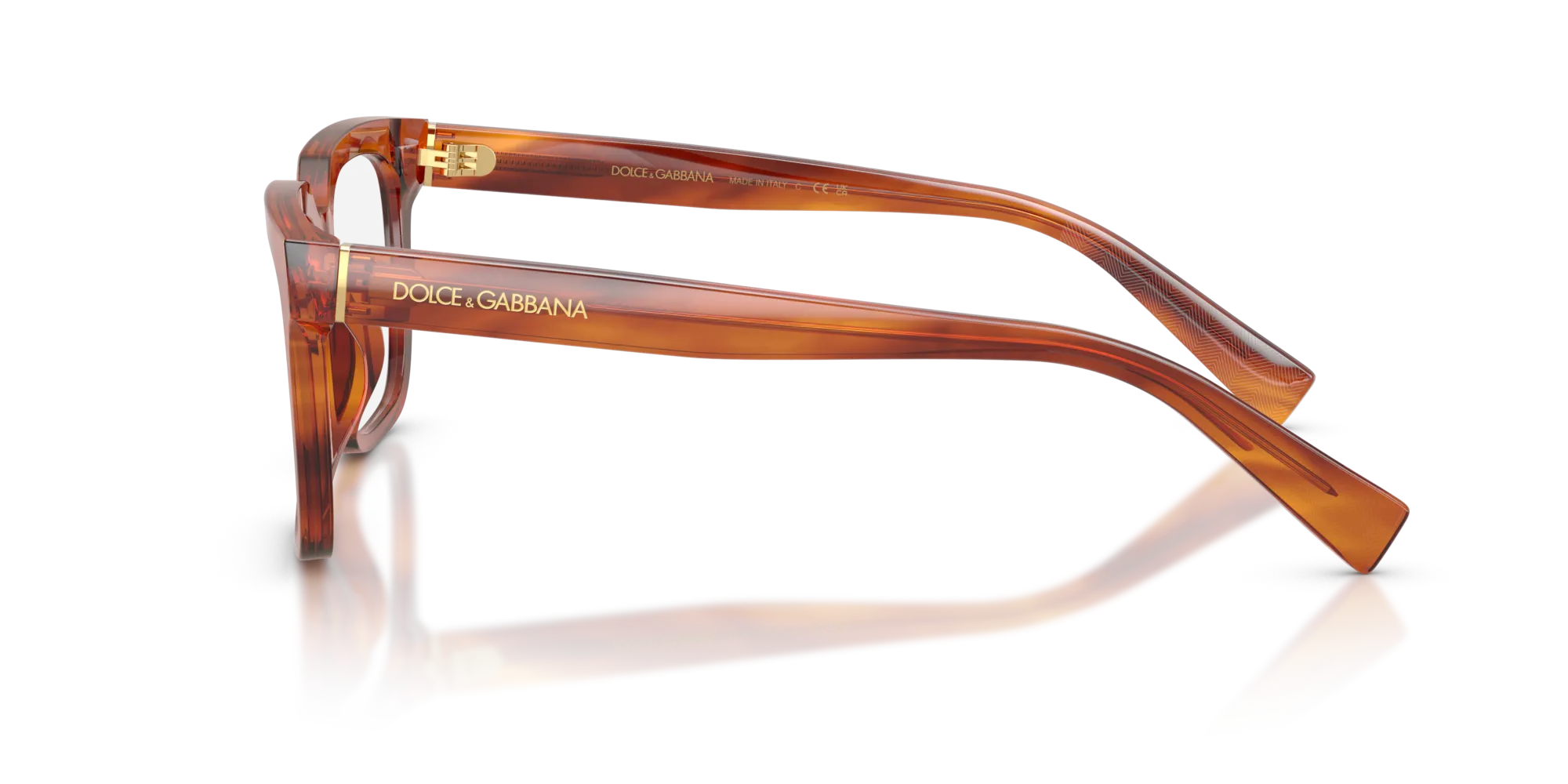 Dolce & Gabbana DG3422 3221 Montature da vista Acetato Marrone Squadrata Normale - immagine 4