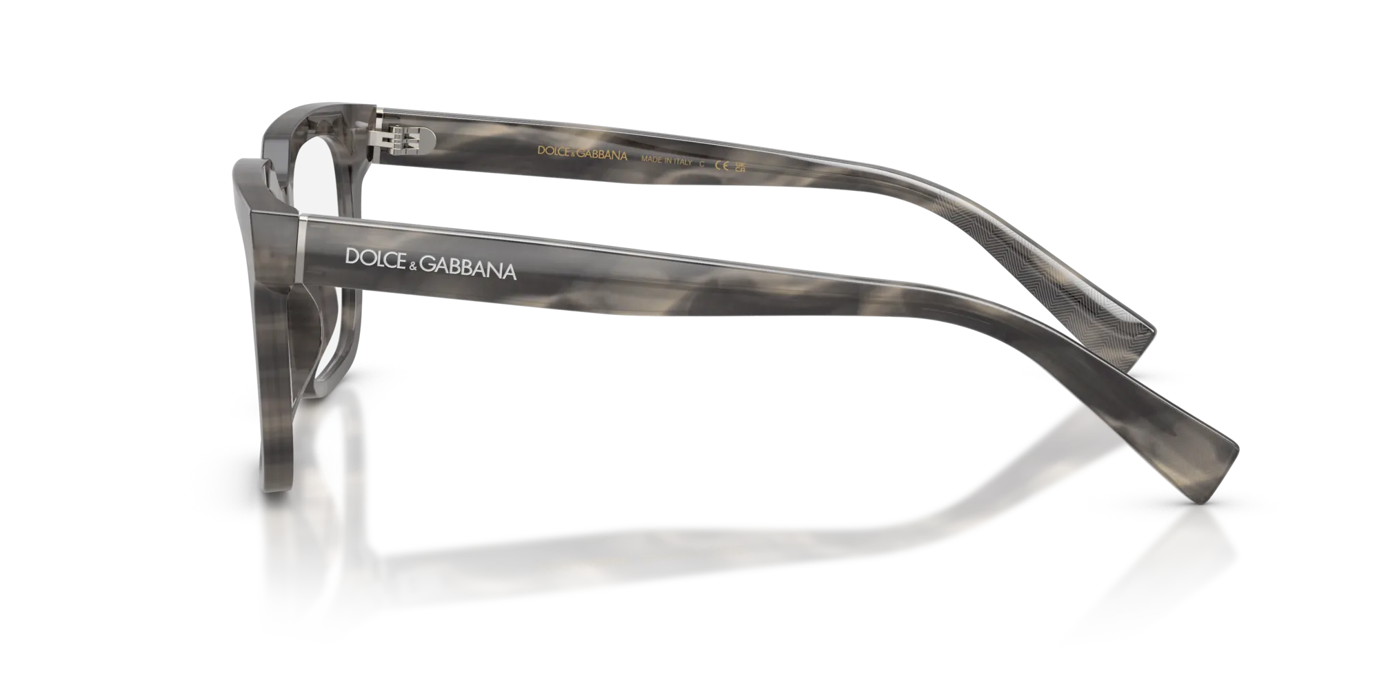 Dolce & Gabbana DG3422 3199 Montature da vista Acetato Grigio Squadrata Normale - immagine 4