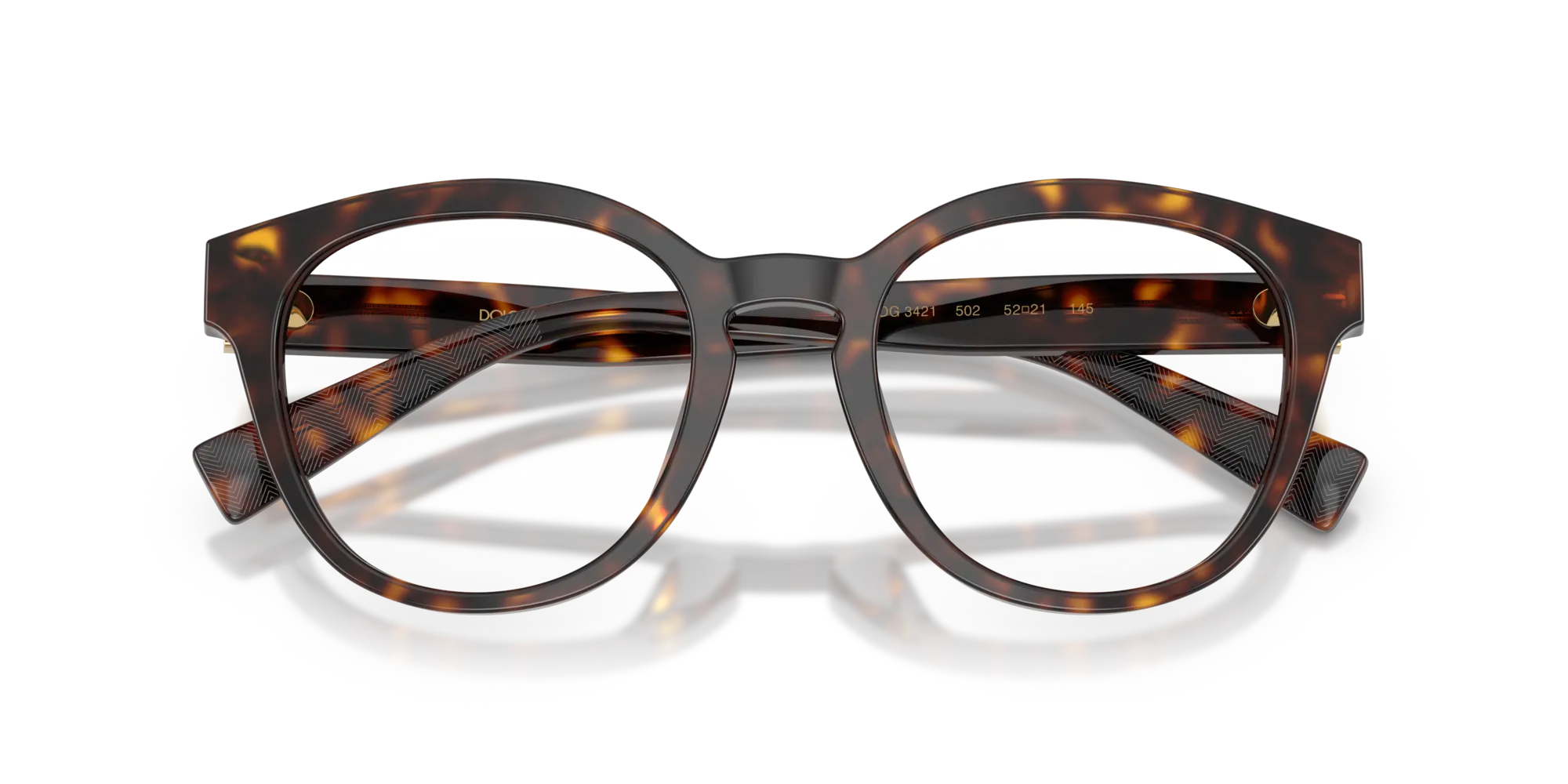 Dolce & Gabbana DG3421 502 Montature da vista Acetato Tartaruga Pantos Normale - immagine 2