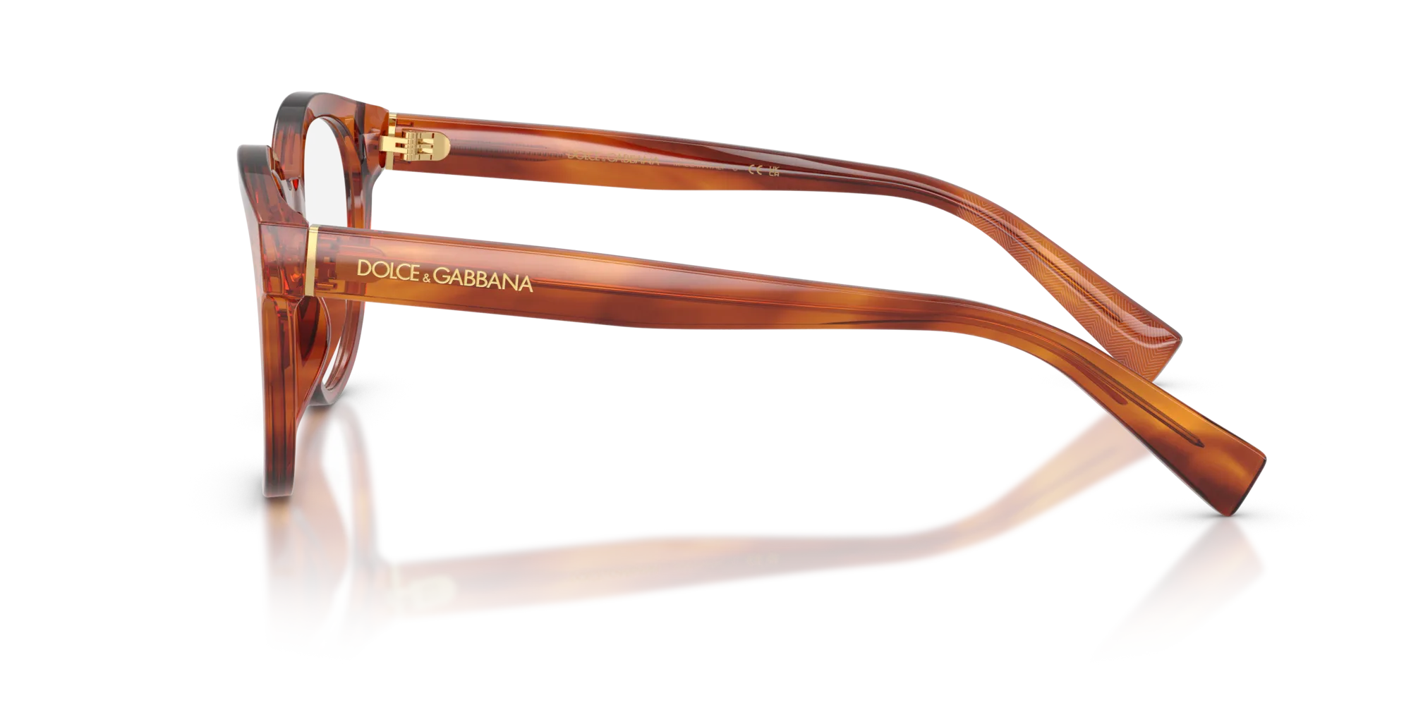 Dolce & Gabbana DG3421 3221 Montature da vista Acetato Marrone Pantos Normale - immagine 4