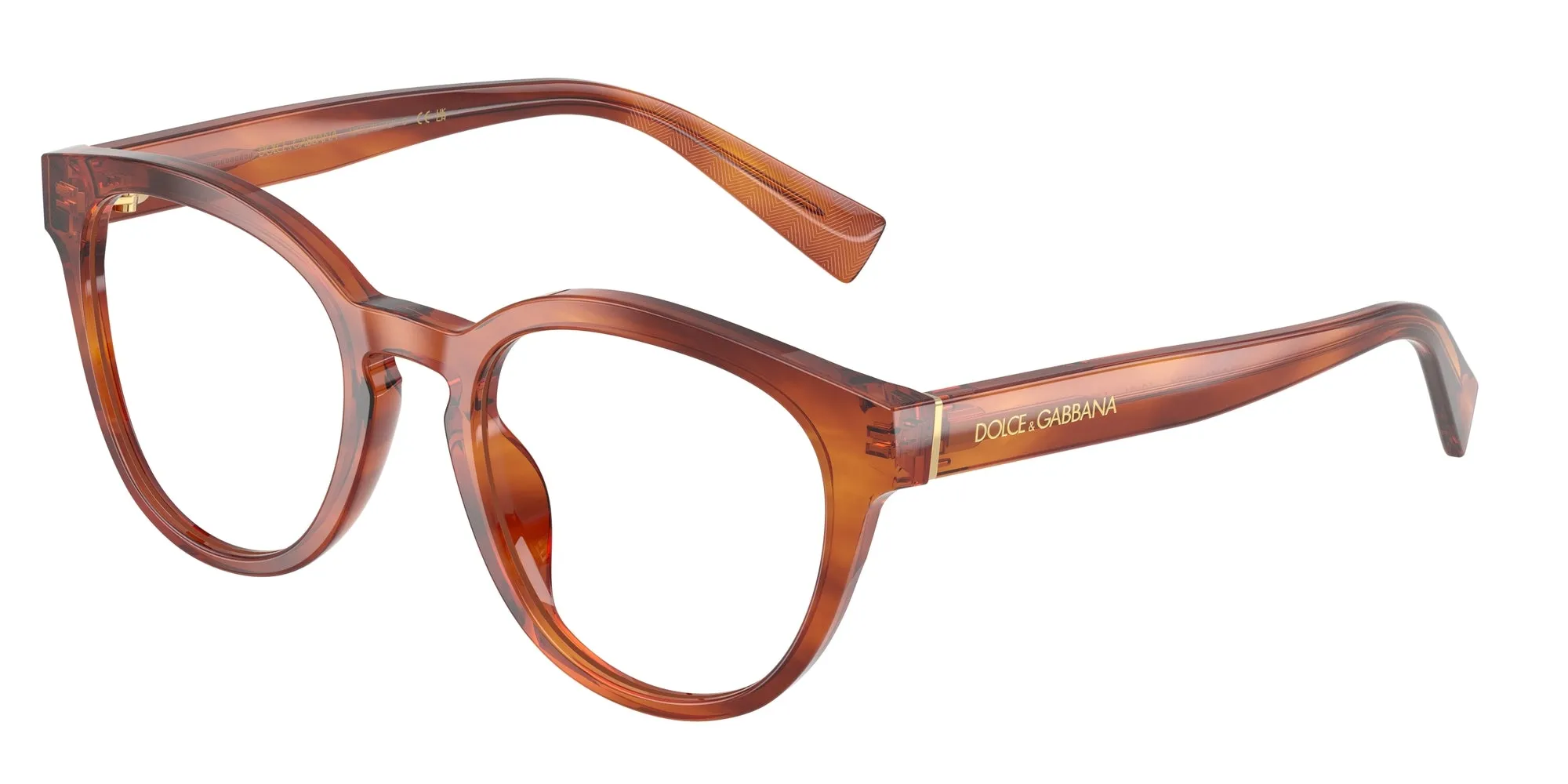 Dolce & Gabbana DG3421 3221 Montature da vista Acetato Marrone Pantos Normale - immagine 1