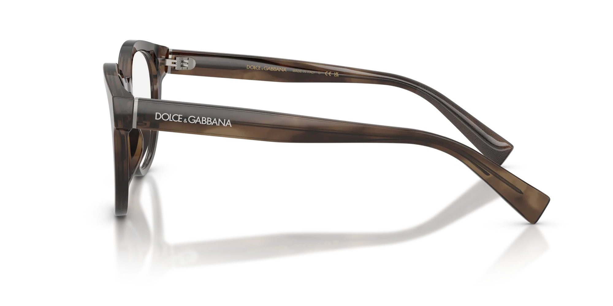 Dolce & Gabbana DG3421 3200 Montature da vista Acetato Marrone Pantos Normale - immagine 4